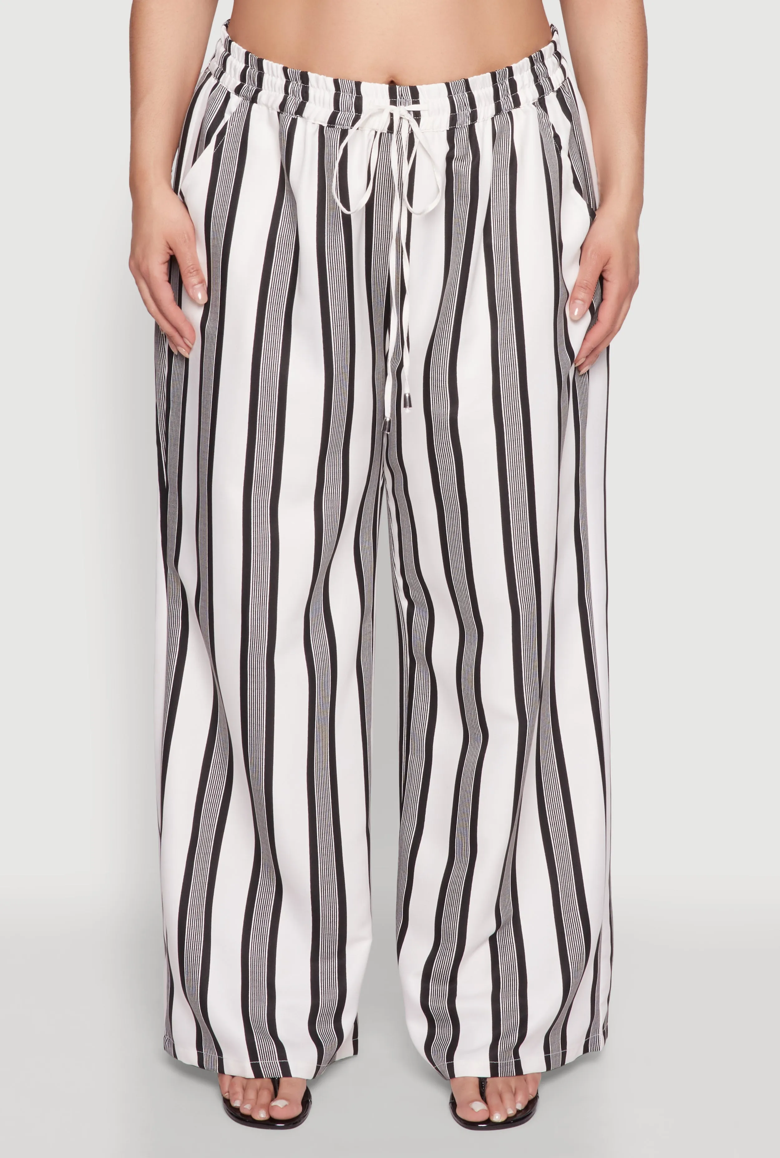 Plus Size Spoon Jeans Drawstring Palazzo Pants sold by Rainbow product image thumbnail 3