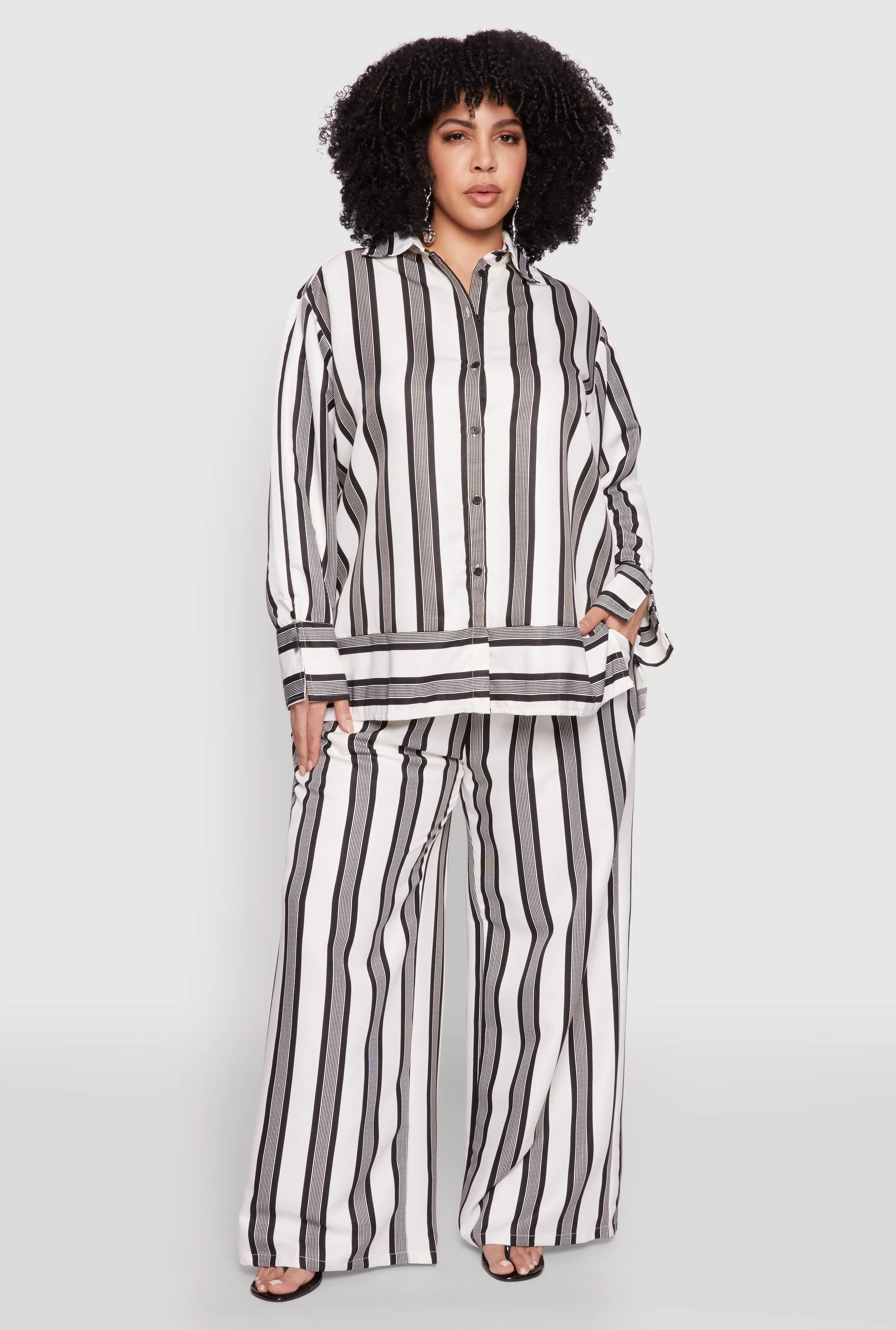 Plus Size Spoon Jeans Drawstring Palazzo Pants sold by Rainbow product image thumbnail 2