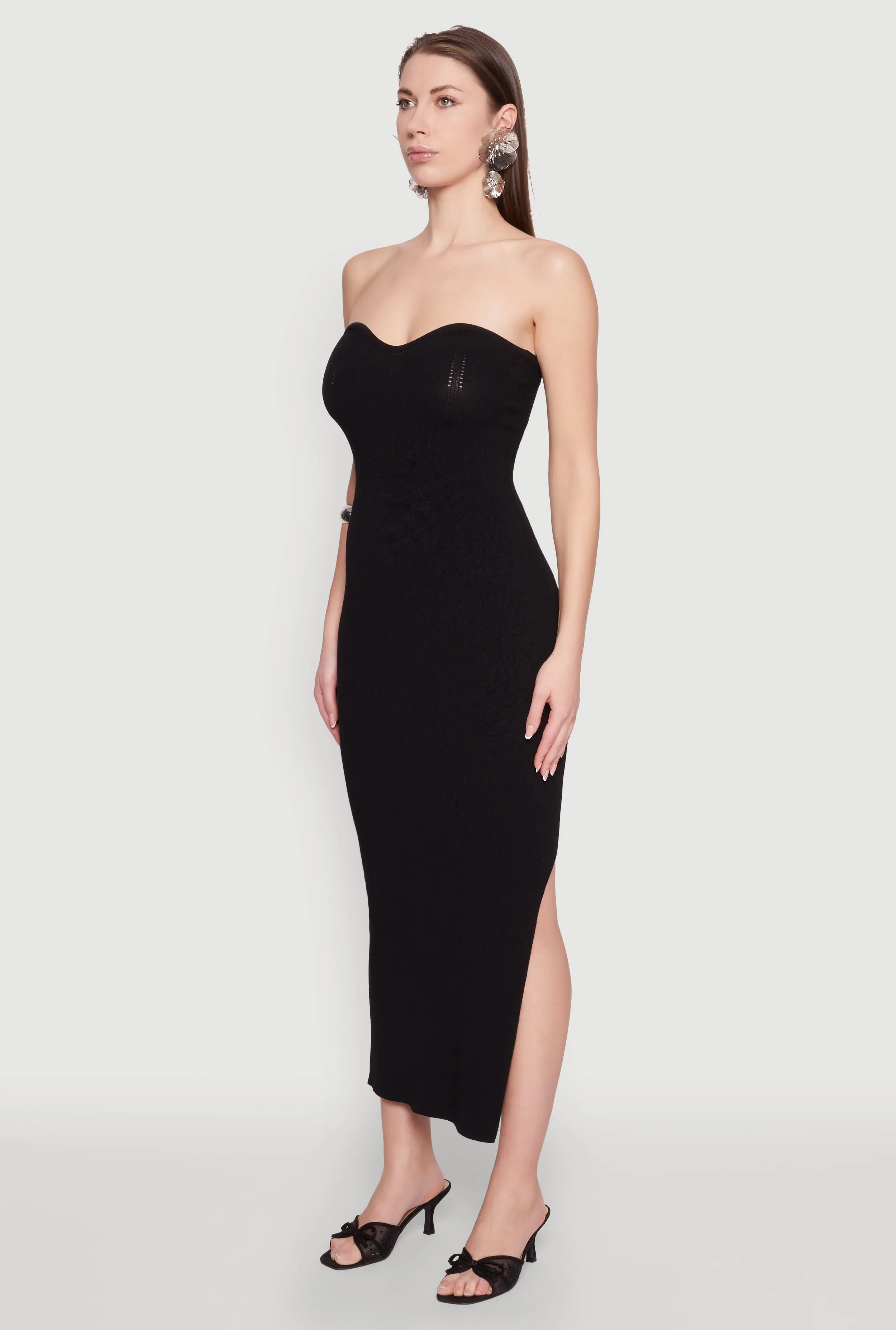 Side Slit Maxi Tube Dress sold by Rainbow product image thumbnail 3