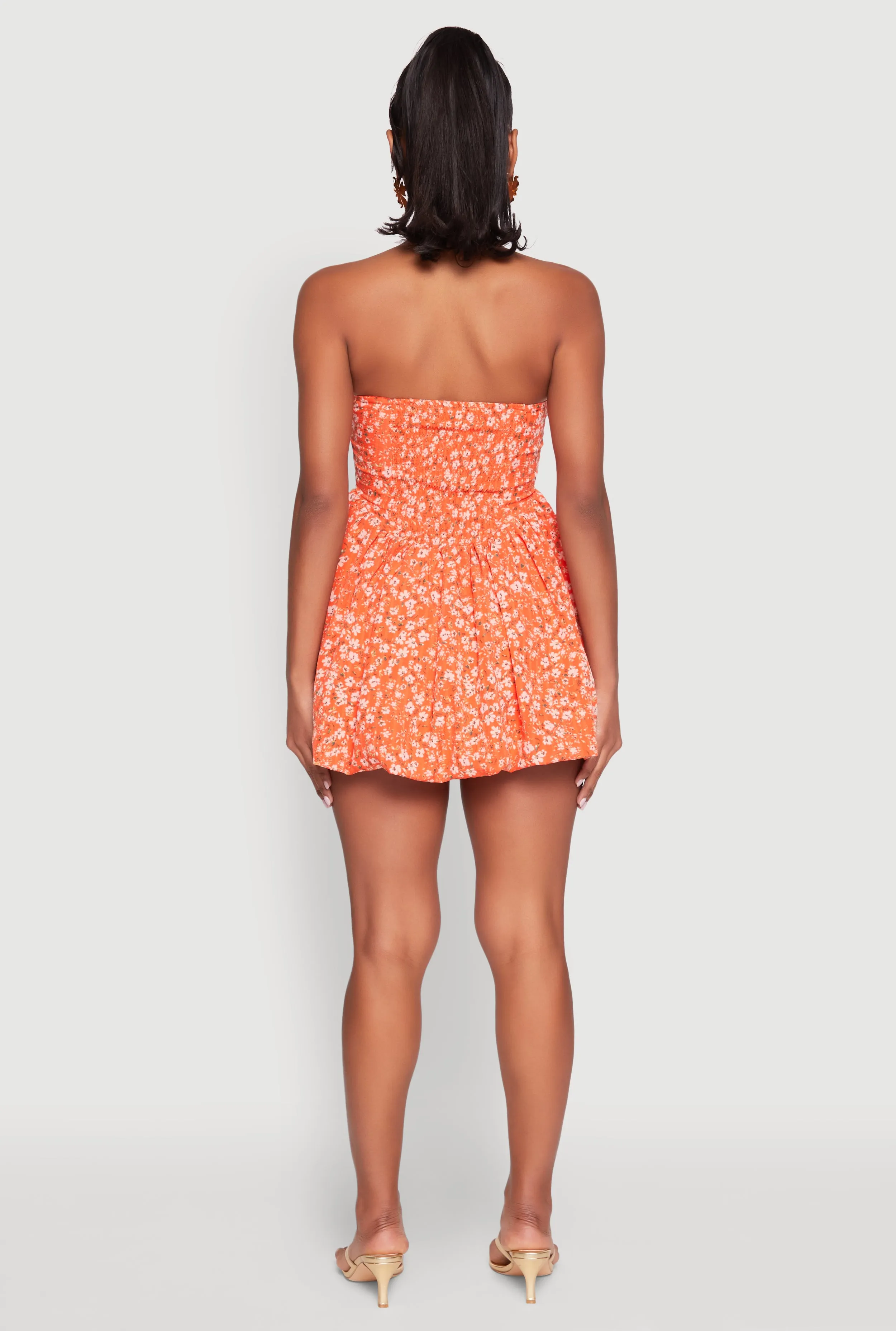 Floral Strapless Corset Skater Dress sold by Rainbow product image thumbnail 5