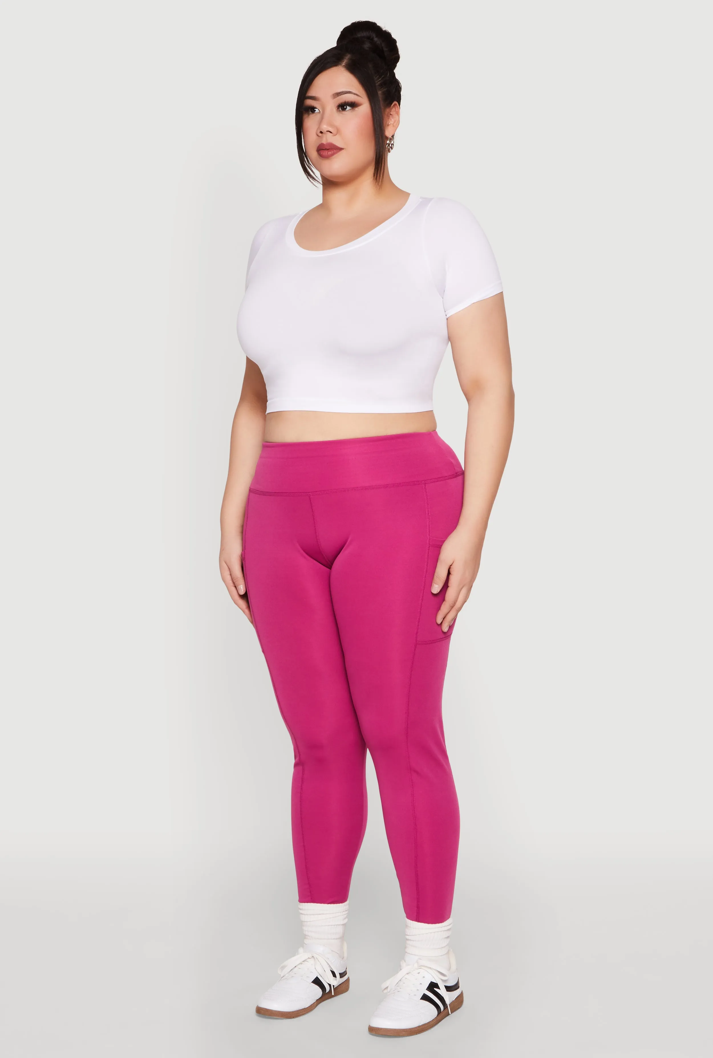 Plus Size Side Pocket Leggings sold by Rainbow product image thumbnail 3