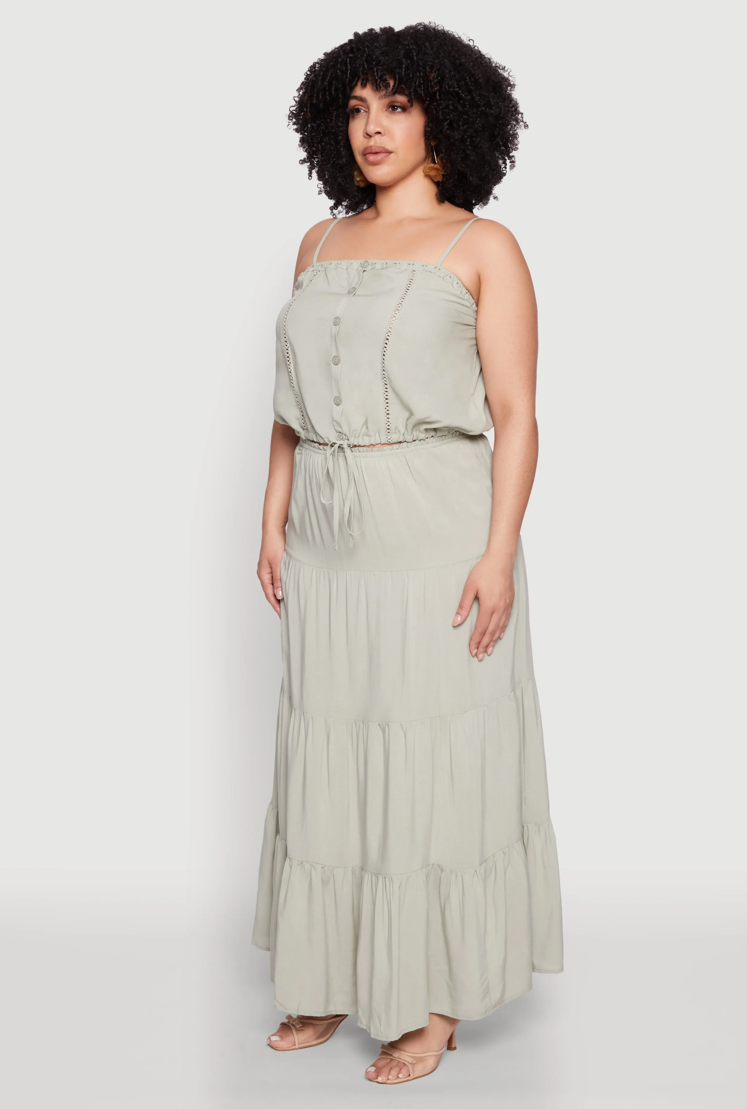 Plus Size Almost Famous Cropped Cami sold by Rainbow product image thumbnail 5