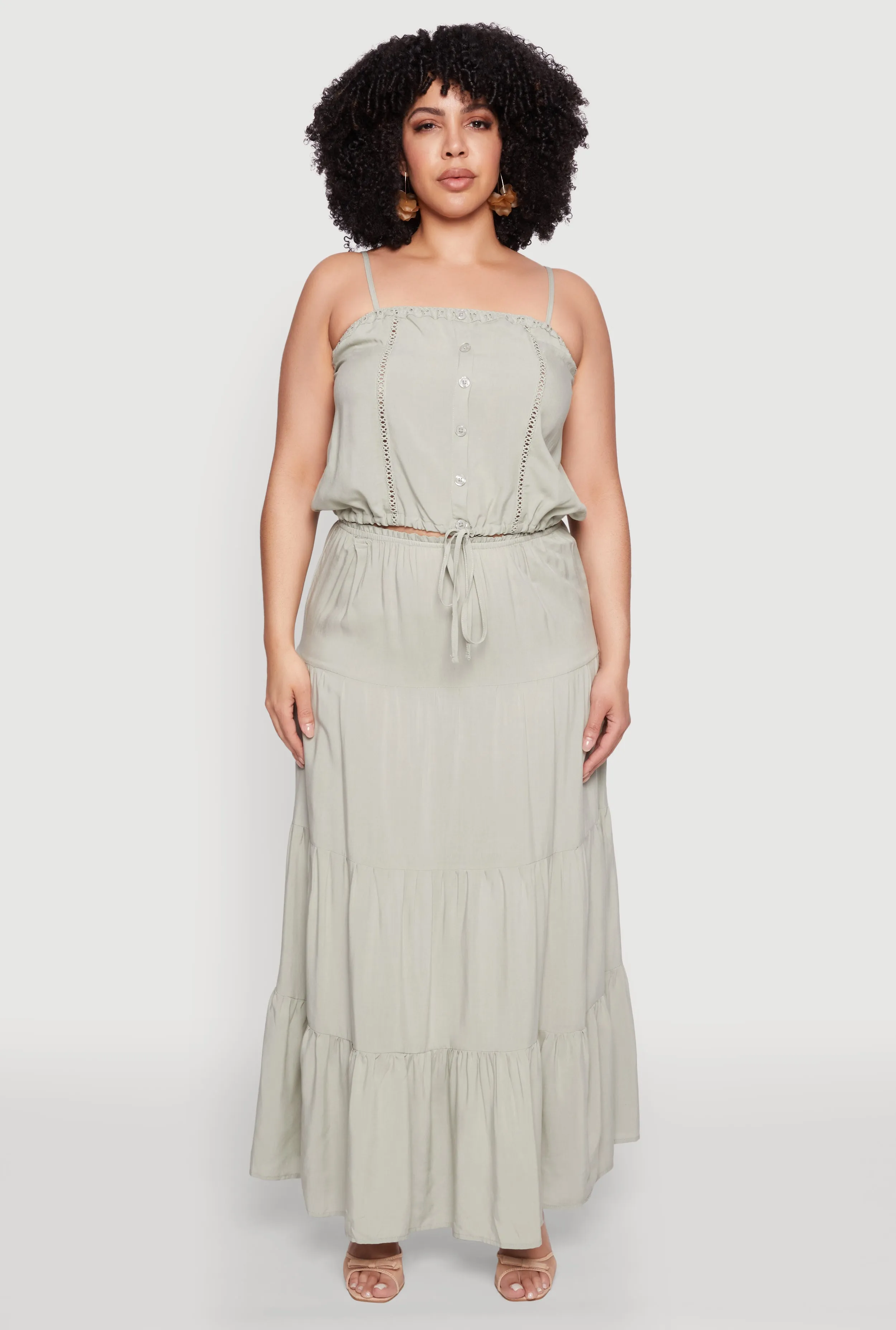 Plus Size Almost Famous Cropped Cami sold by Rainbow product image thumbnail 2