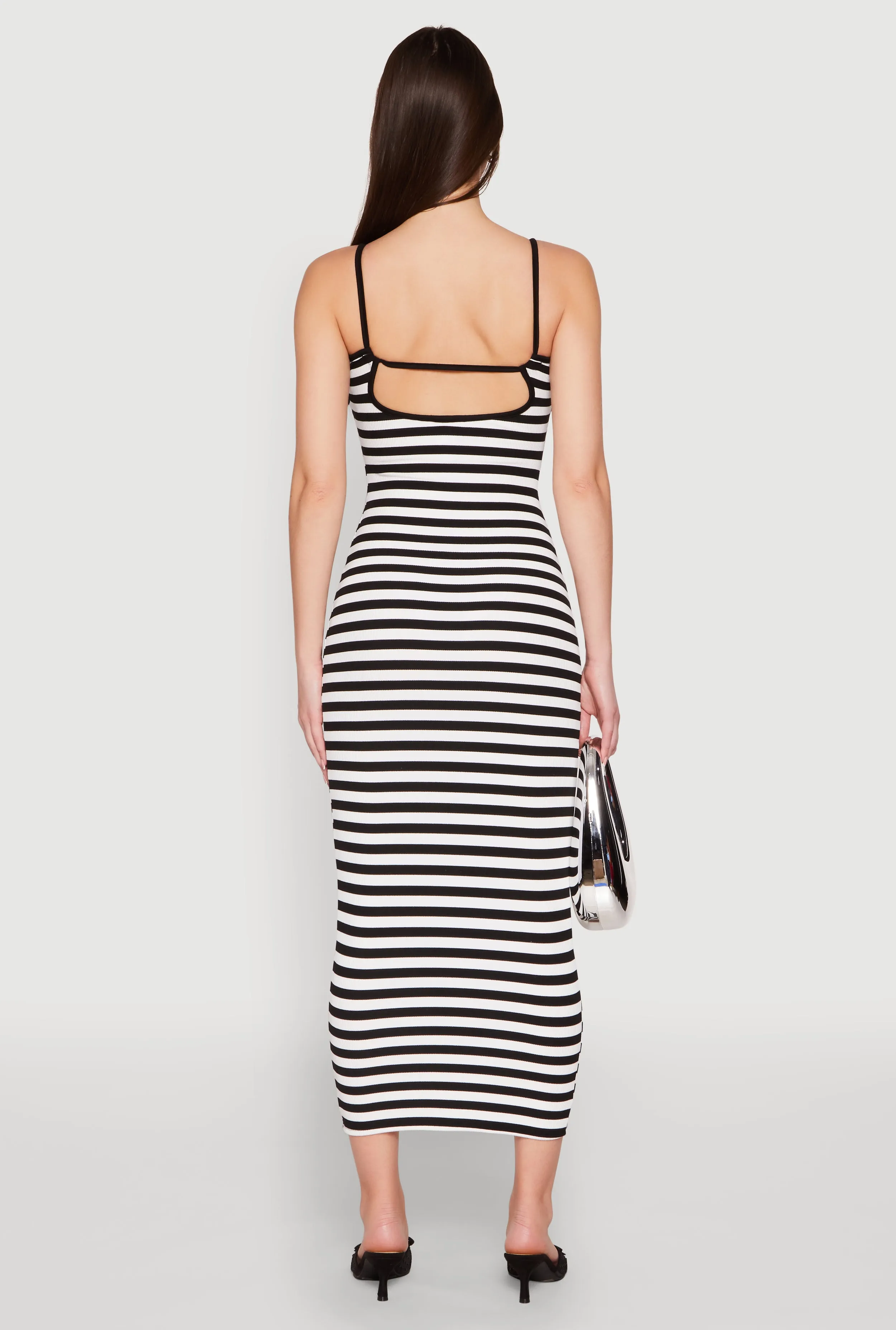 Contrast Trim Striped Maxi Dress sold by Rainbow product image thumbnail 5