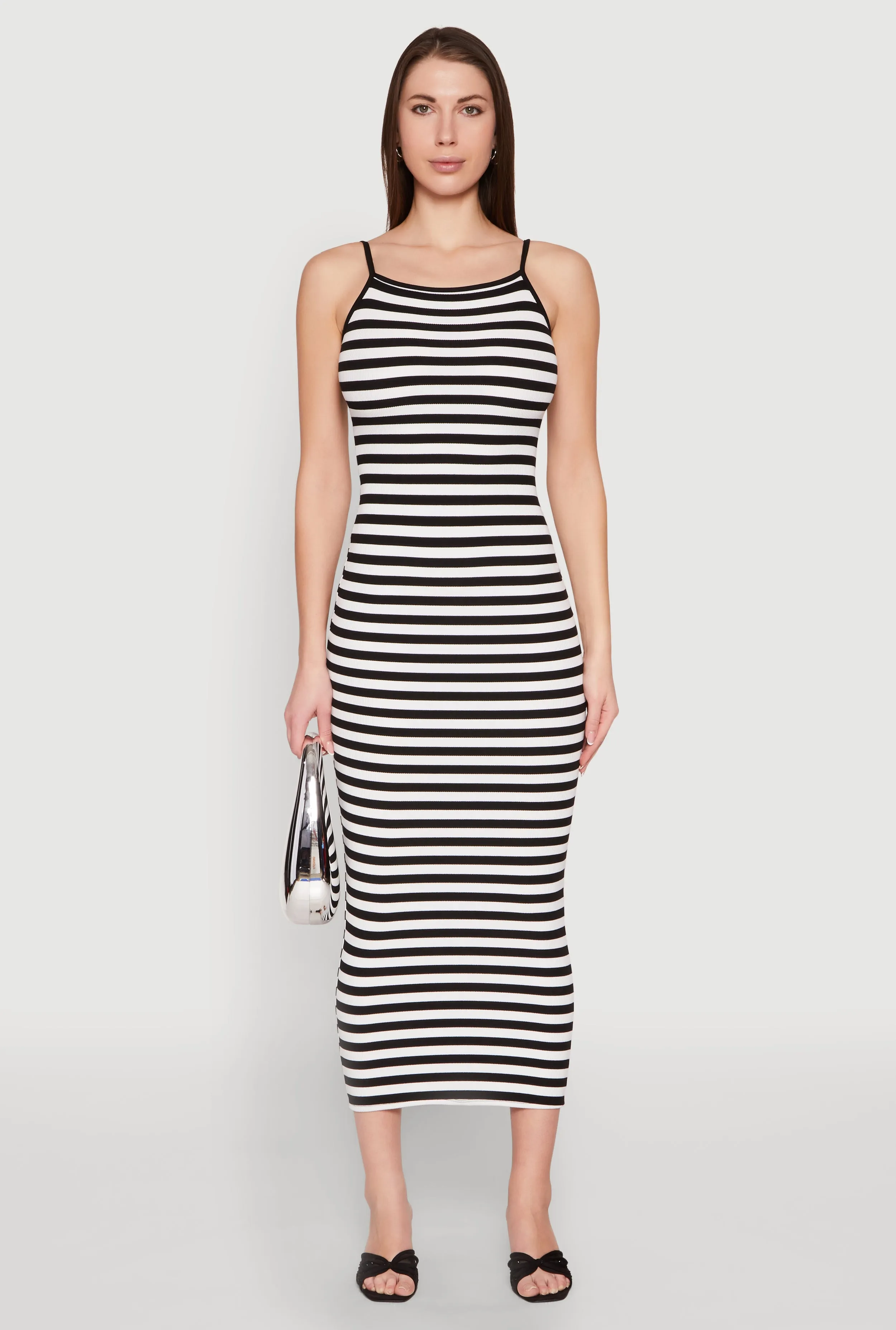 Contrast Trim Striped Maxi Dress sold by Rainbow product image thumbnail 2