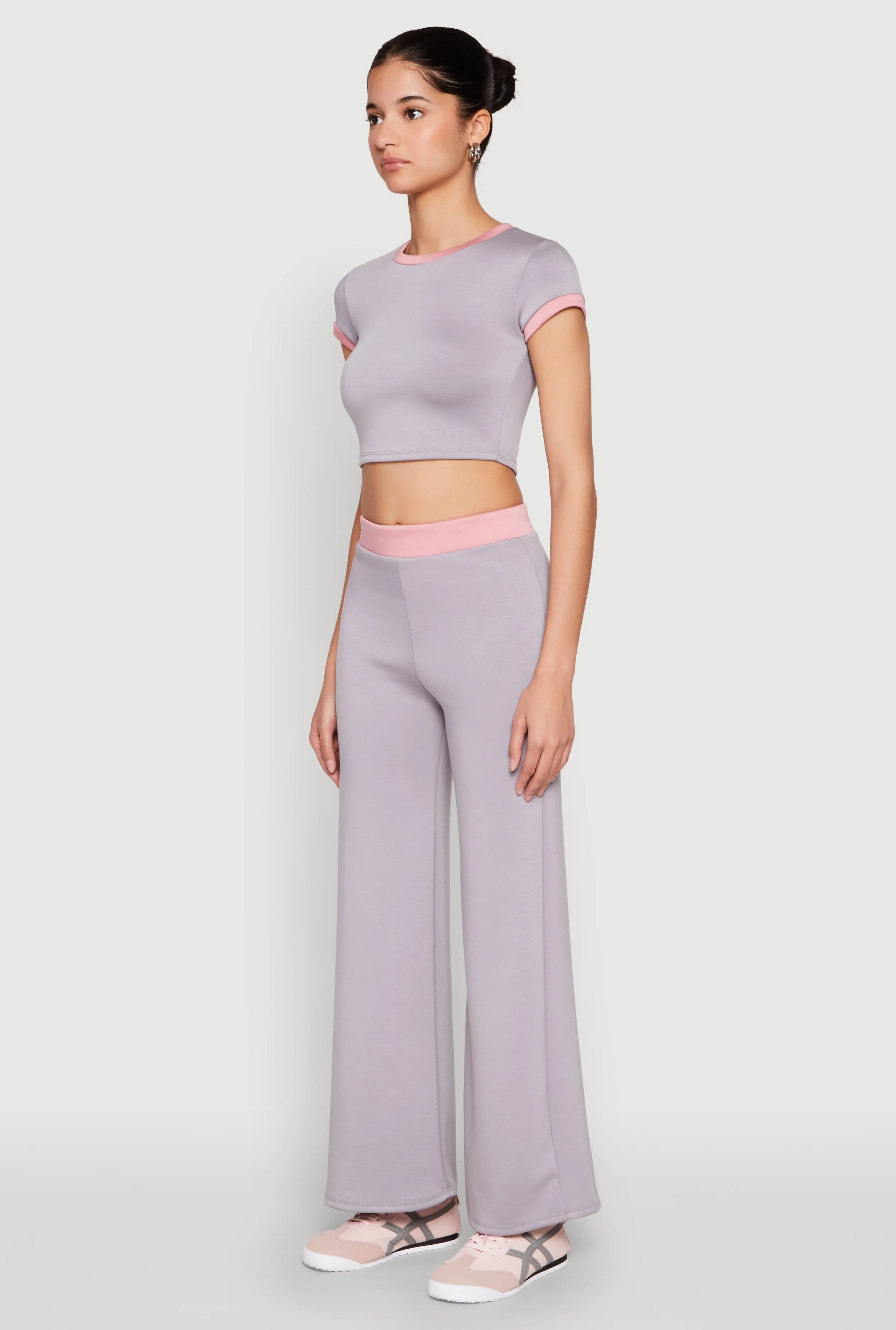 Short Sleeve Ringer Crop Top sold by Rainbow product image thumbnail 5