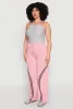 Plus Size Contrast Trim High Waisted Sweatpants sold by Rainbow