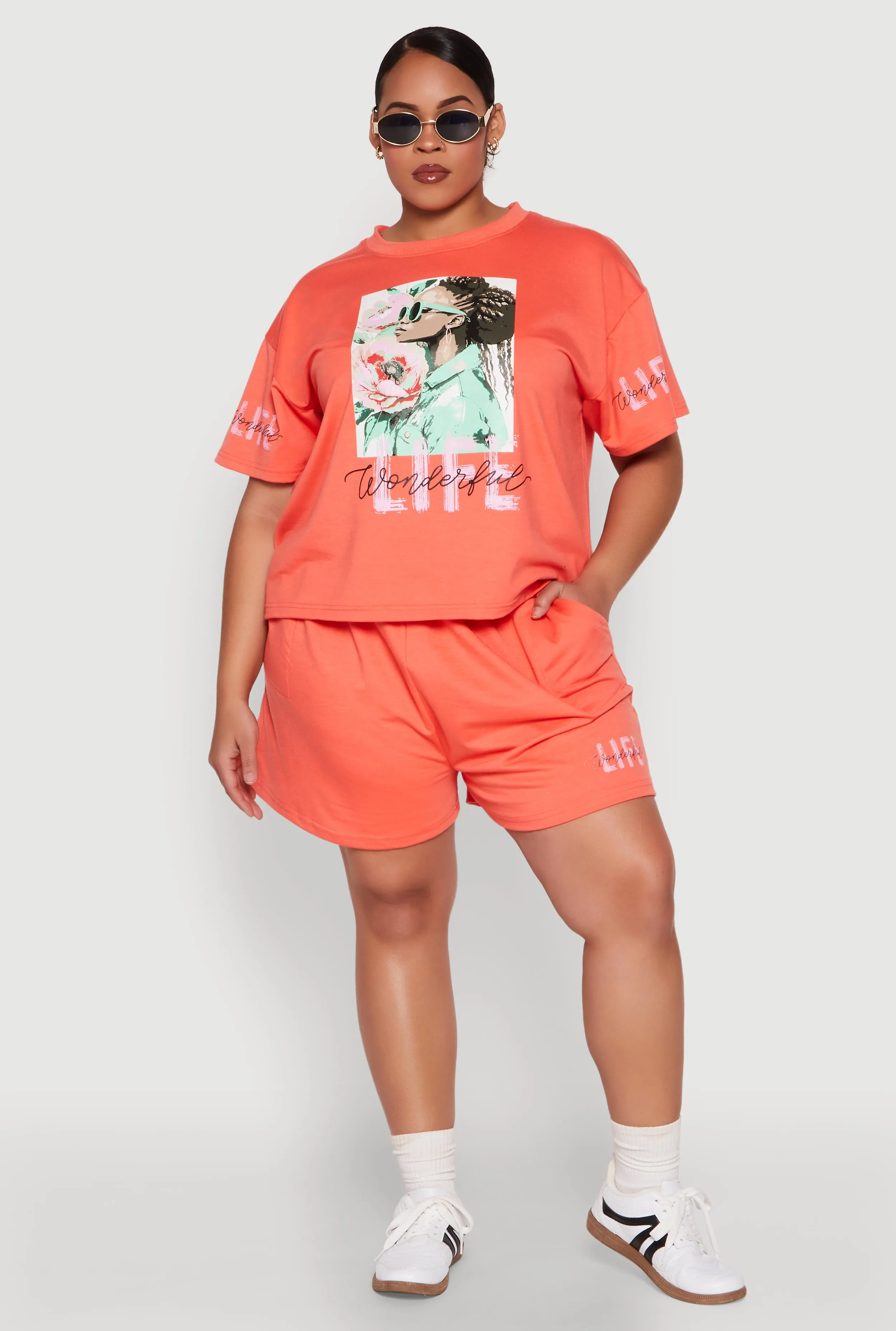 Plus Size Wonderful Life Shorts sold by Rainbow