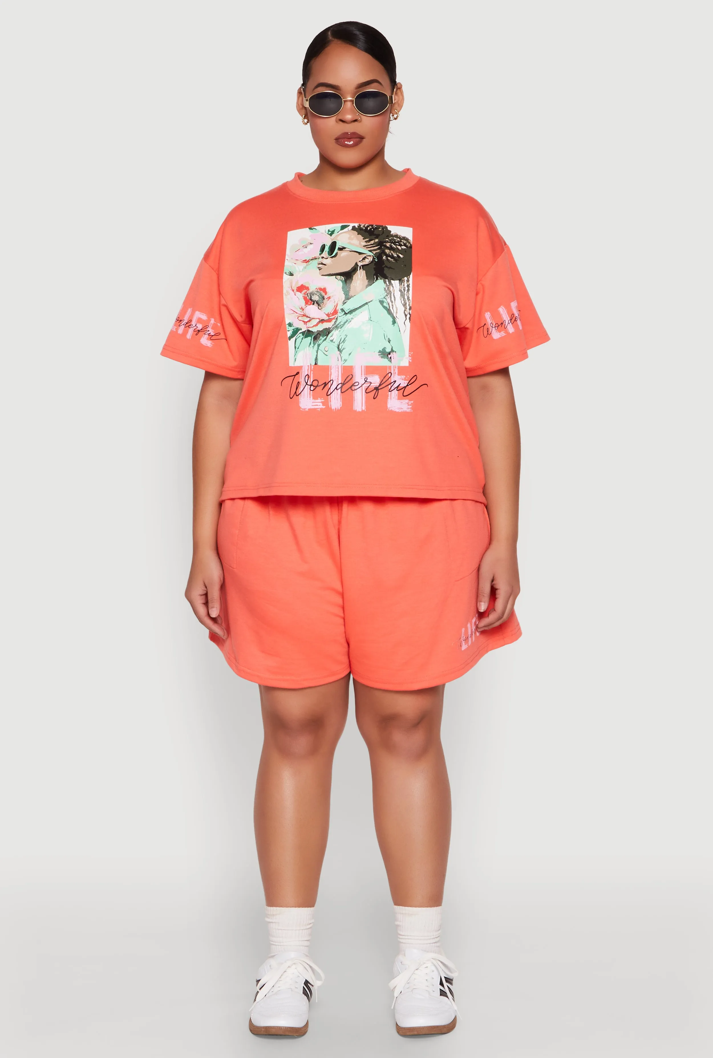 Plus Size Wonderful Life Shorts sold by Rainbow product image thumbnail 2