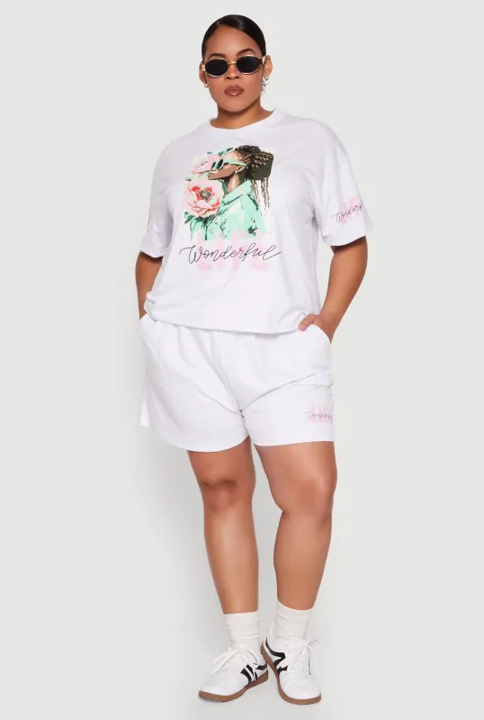 Plus Size Wonderful Life Shorts sold by Rainbow