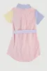 Little Girls Color Blocked Striped Shirt Dress sold by Rainbow