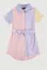 Little Girls Color Blocked Striped Shirt Dress sold by Rainbow
