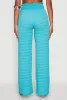 Textured Knit Smocked Waist Pants sold by Rainbow