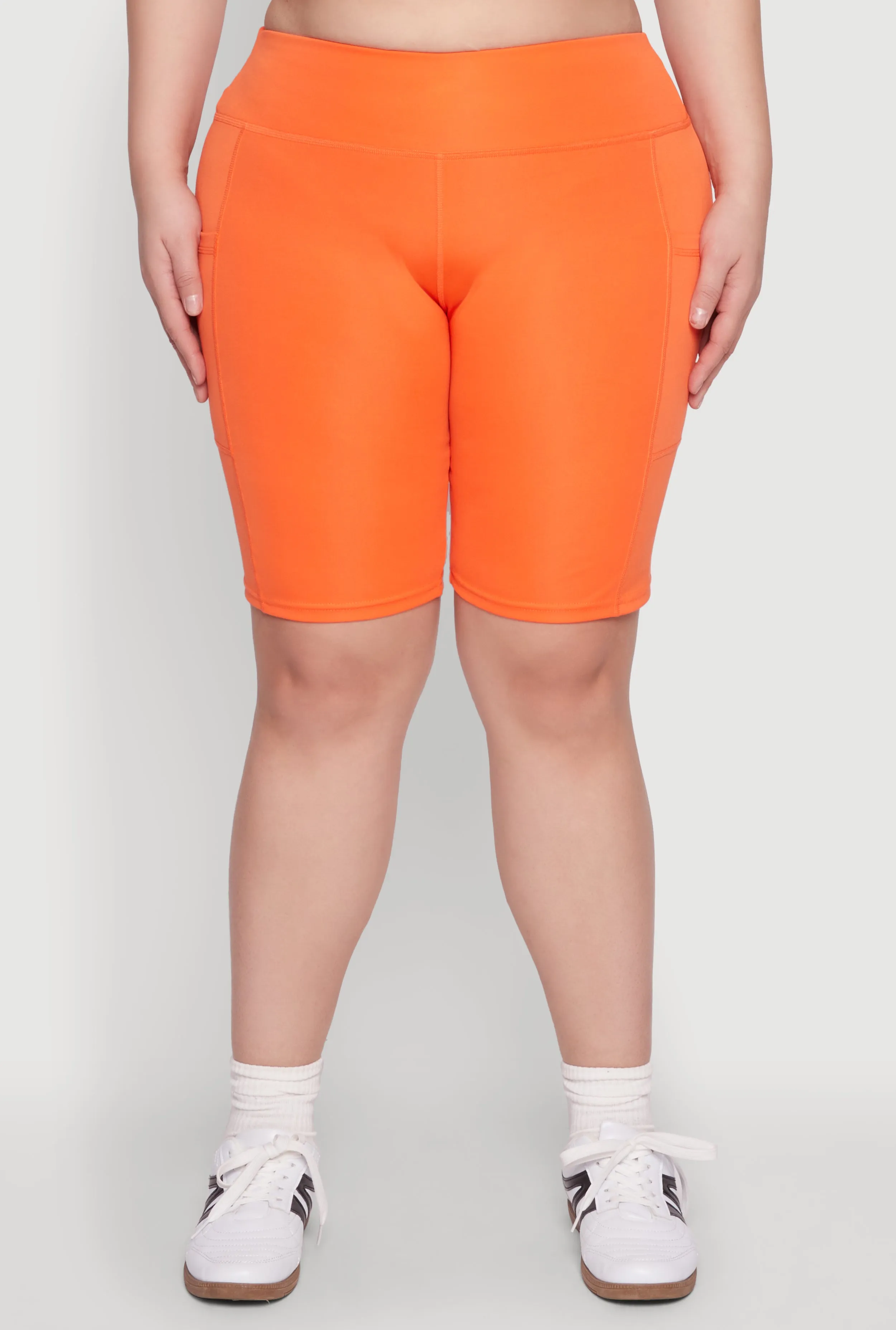 Plus Size Cell Phone Pocket Biker Shorts sold by Rainbow product image thumbnail 5