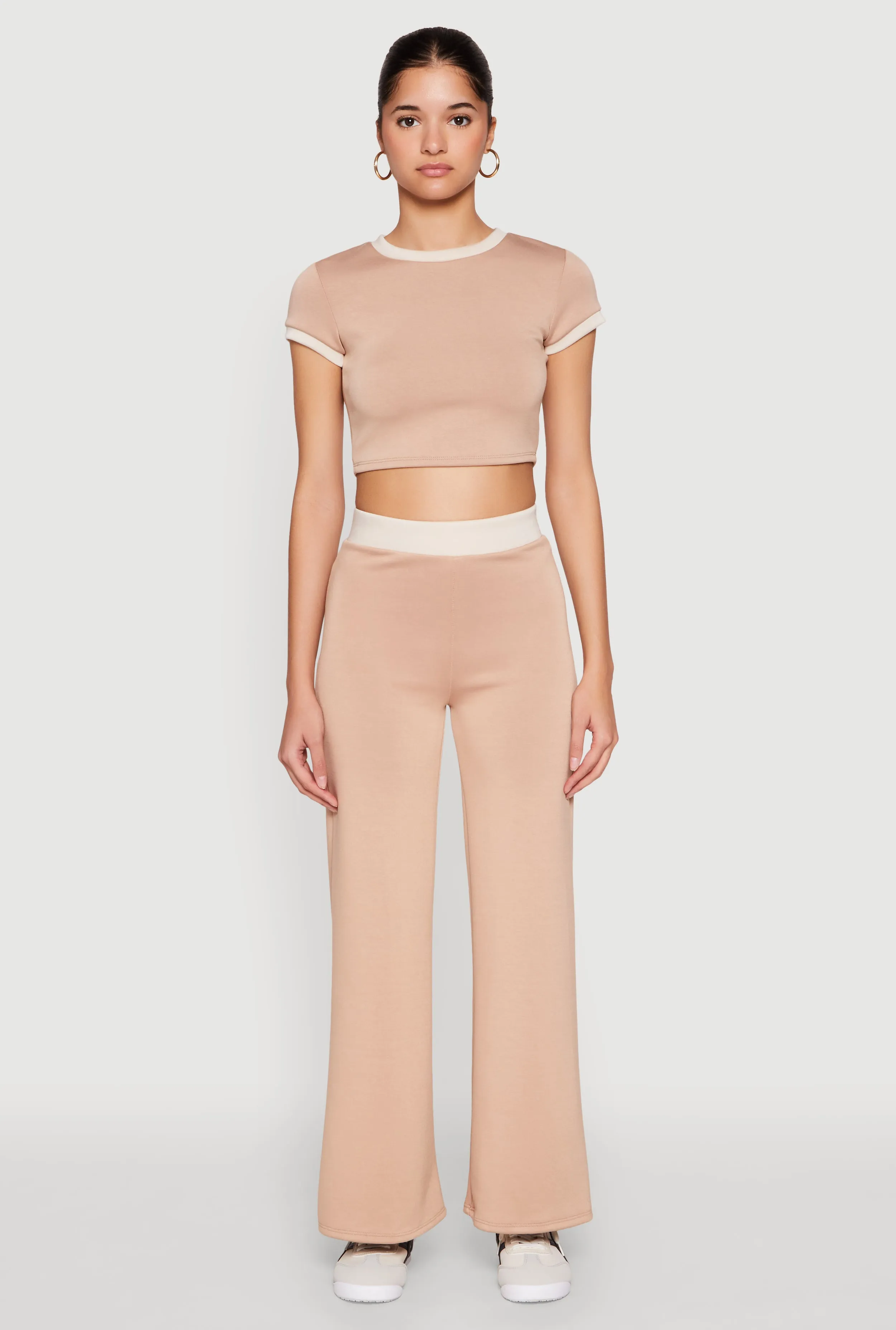 Contrast Waistband Wide Leg Pants sold by Rainbow product image thumbnail 2