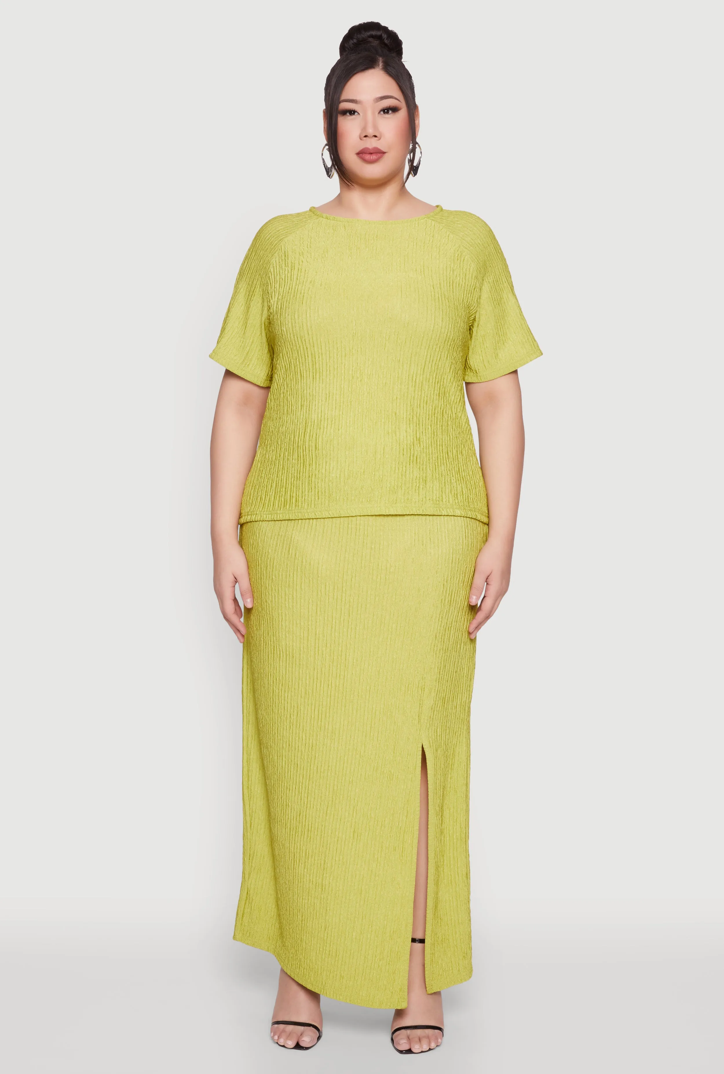 Plus Size Textured Knit Tee sold by Rainbow product image thumbnail 2