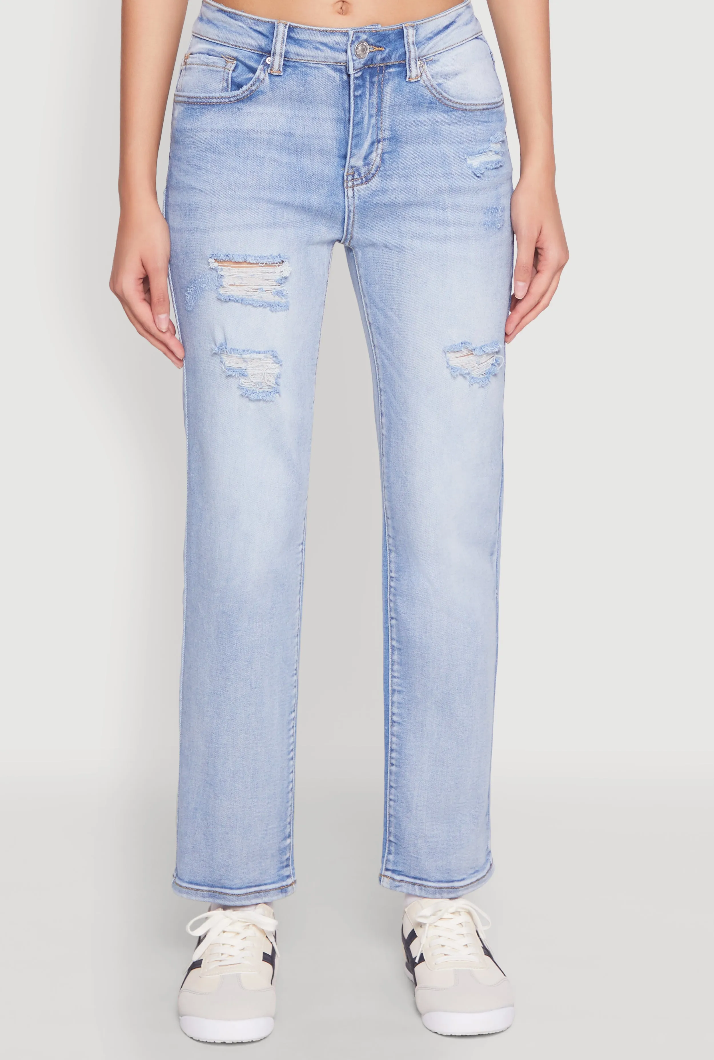 WAX Distressed Straight Leg Jeans sold by Rainbow product image thumbnail 5