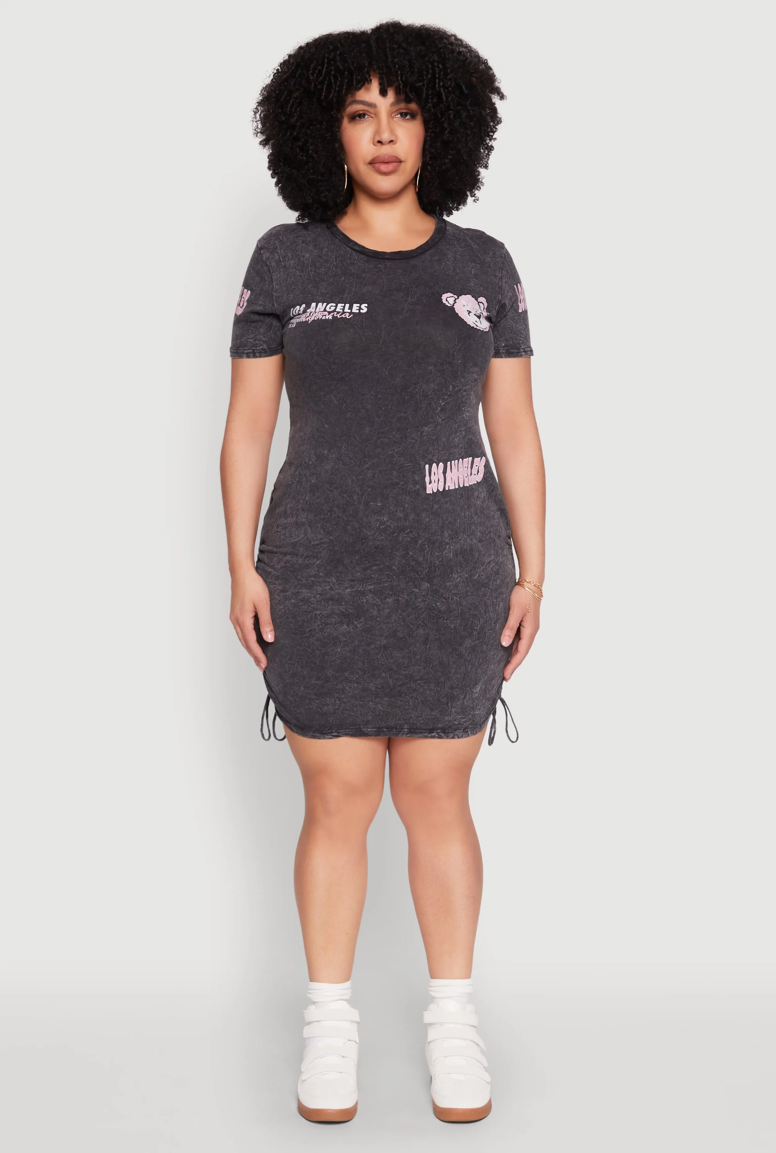 Plus Size Los Angeles California Bear Graphic T Shirt Dress sold by Rainbow product image thumbnail 2