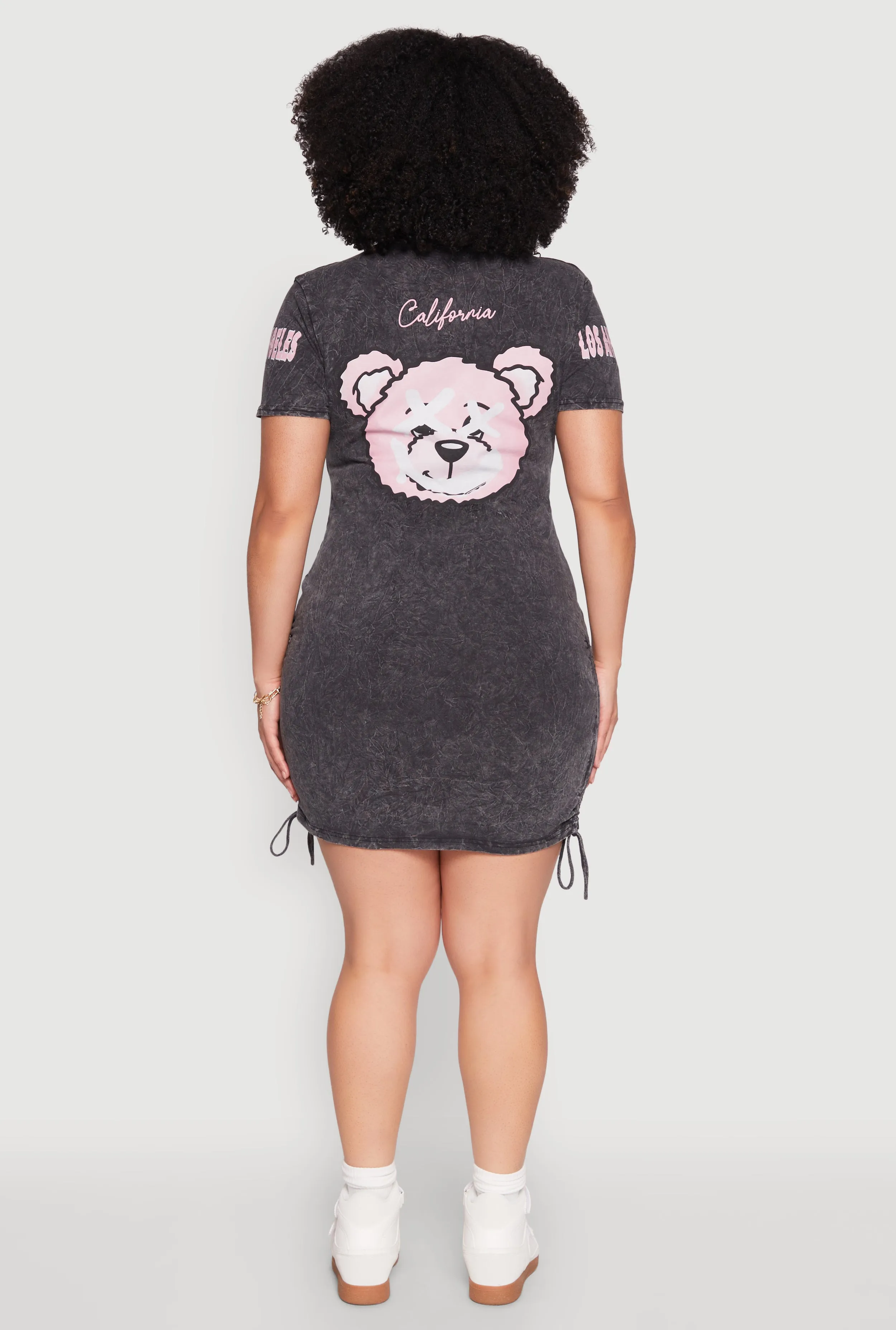 Plus Size Los Angeles California Bear Graphic T Shirt Dress sold by Rainbow product image thumbnail 5