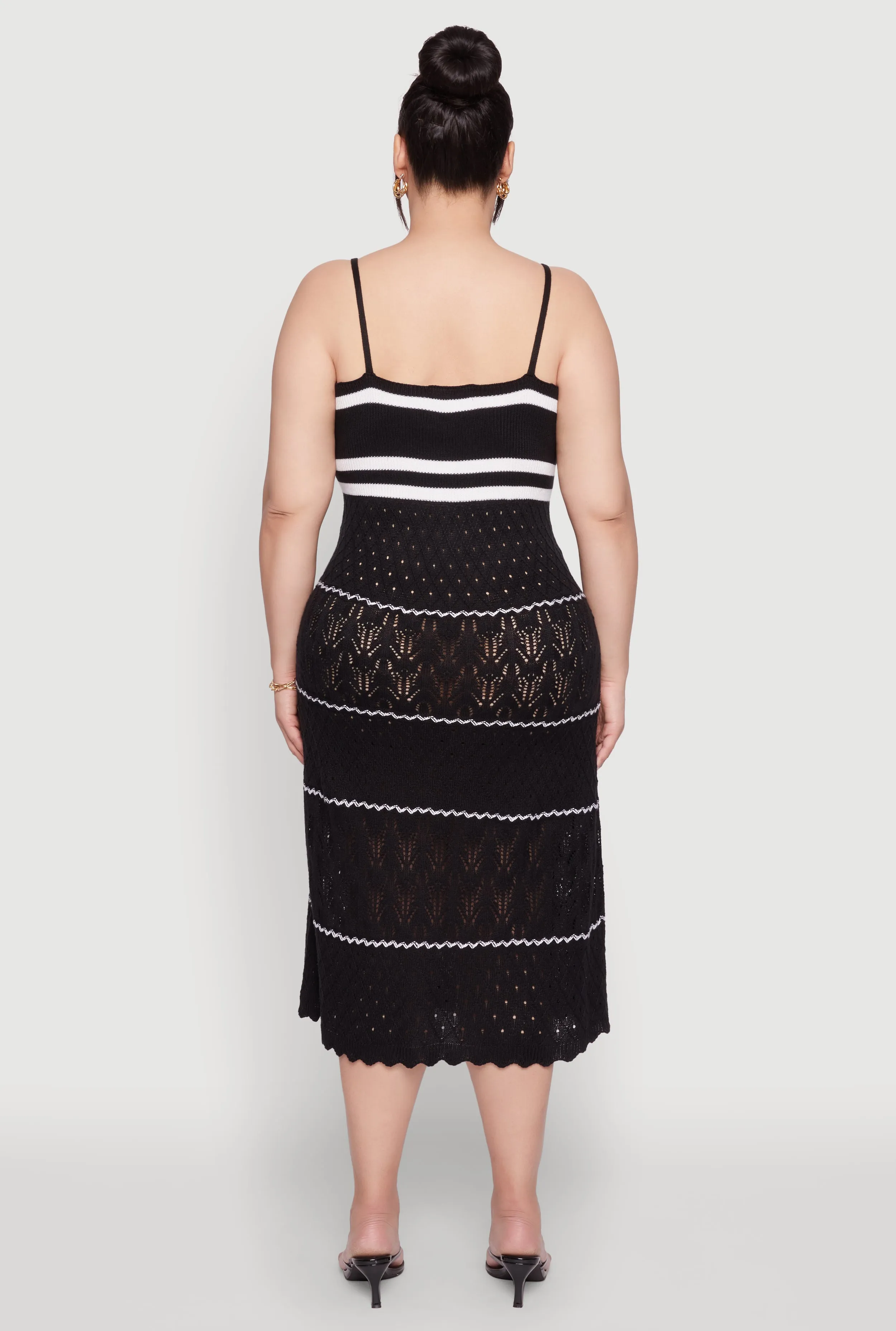 Plus Size Almost Famous Contrast Trim Midi Dress sold by Rainbow product image thumbnail 5