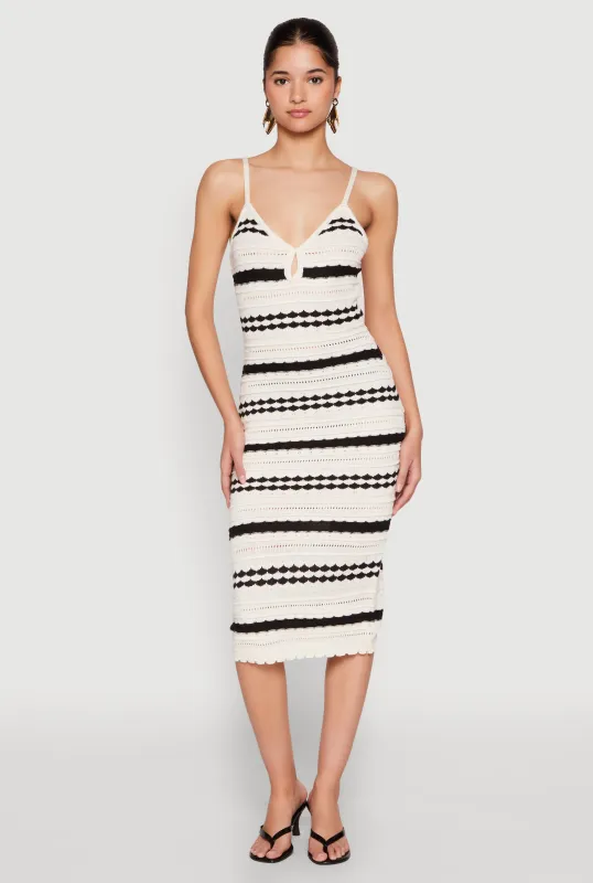 Almost Famous Striped Cami Dress sold by Rainbow