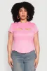 Plus Size Cut Out Rib Knit Top sold by Rainbow