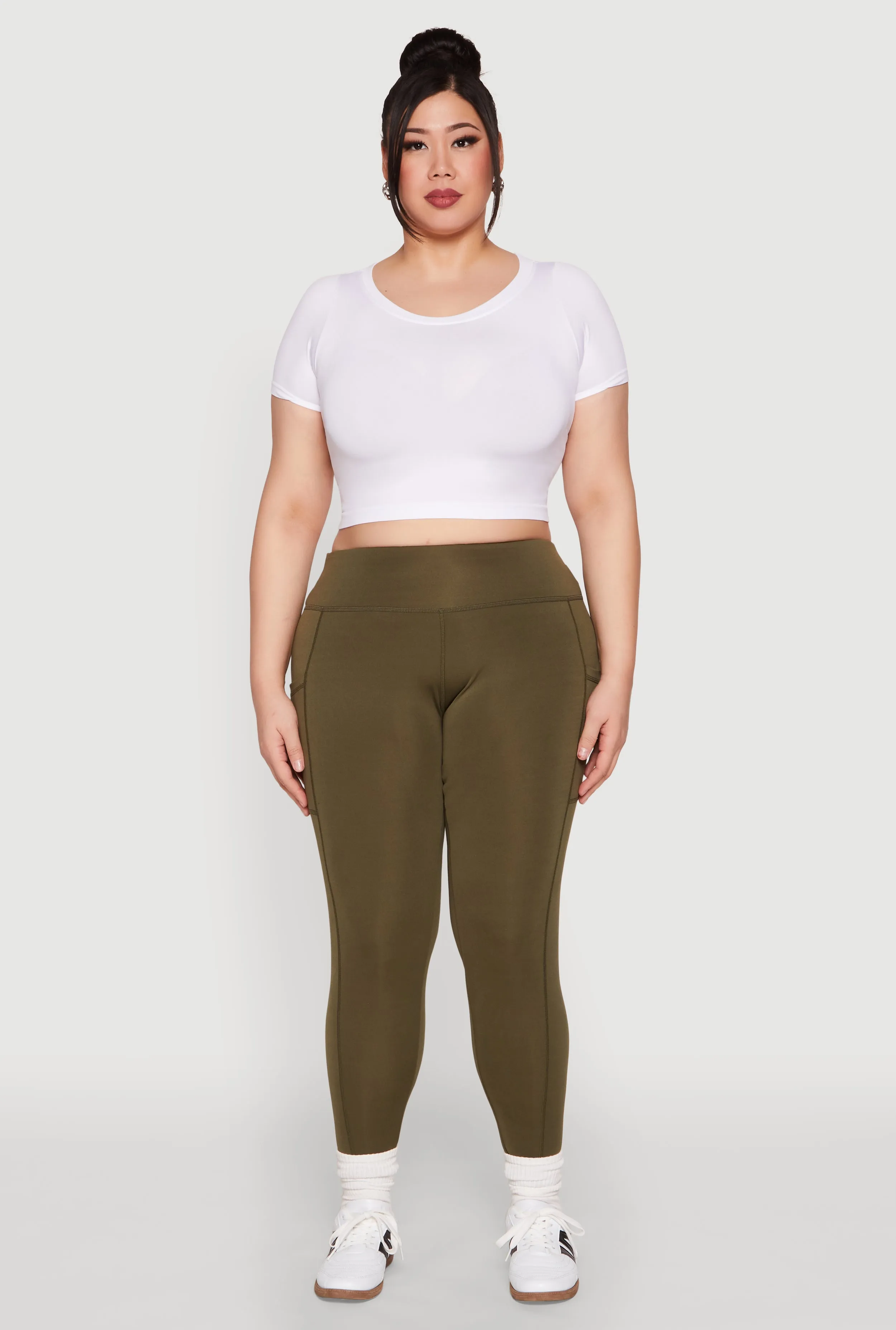 Plus Size Side Pocket Leggings sold by Rainbow product image thumbnail 2