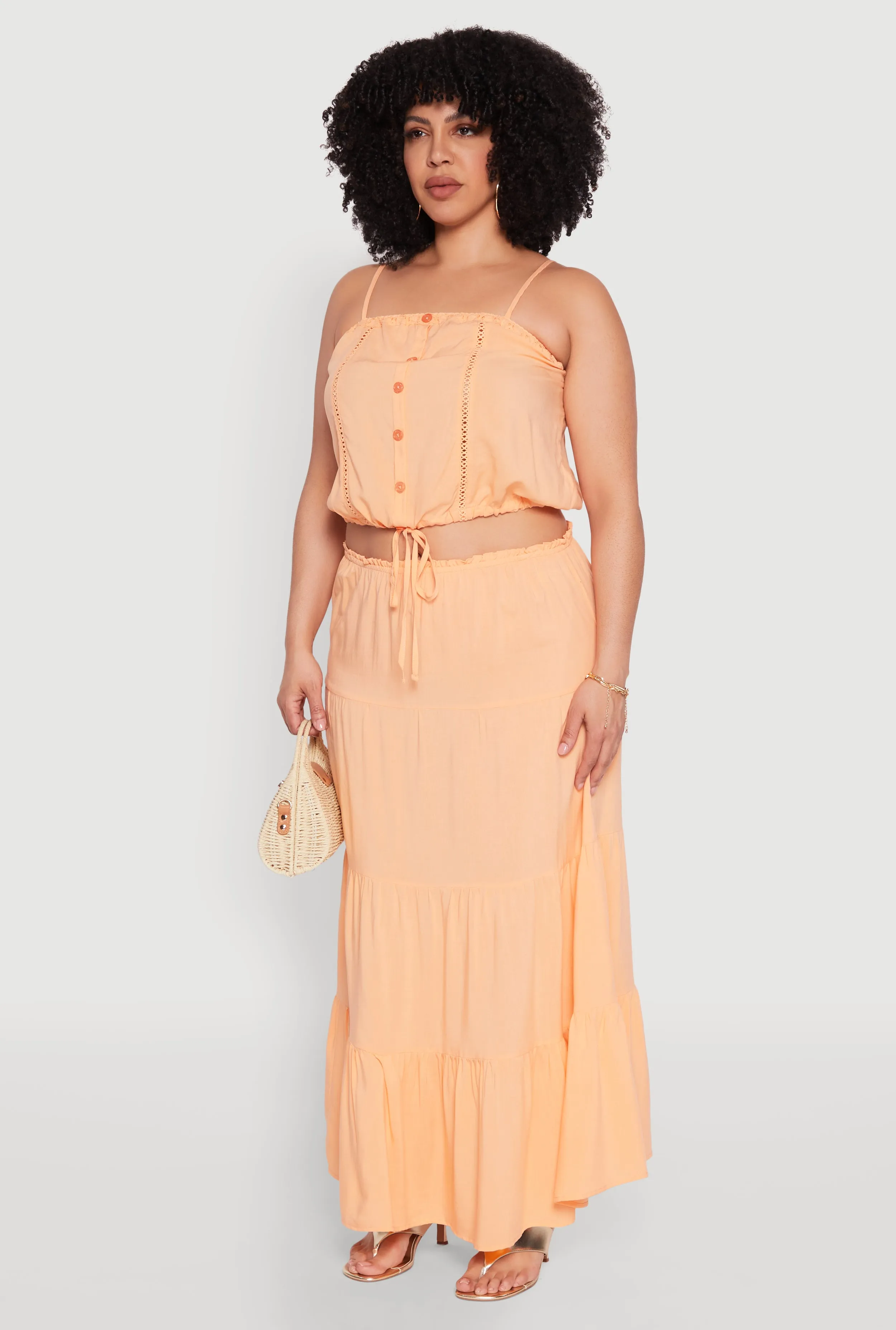 Plus Size Almost Famous Cropped Cami sold by Rainbow product image thumbnail 5