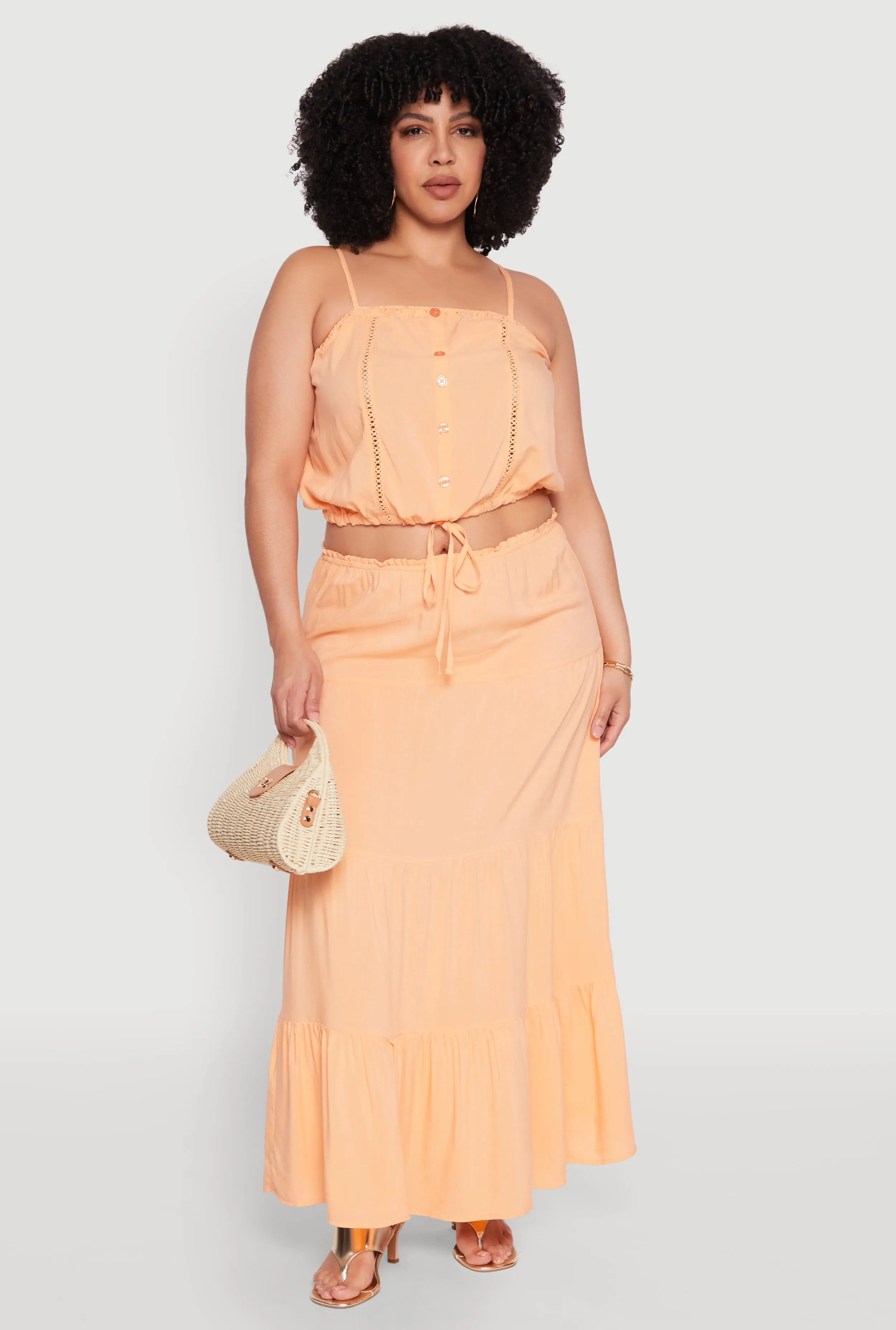 Plus Size Almost Famous Cropped Cami sold by Rainbow product image thumbnail 2