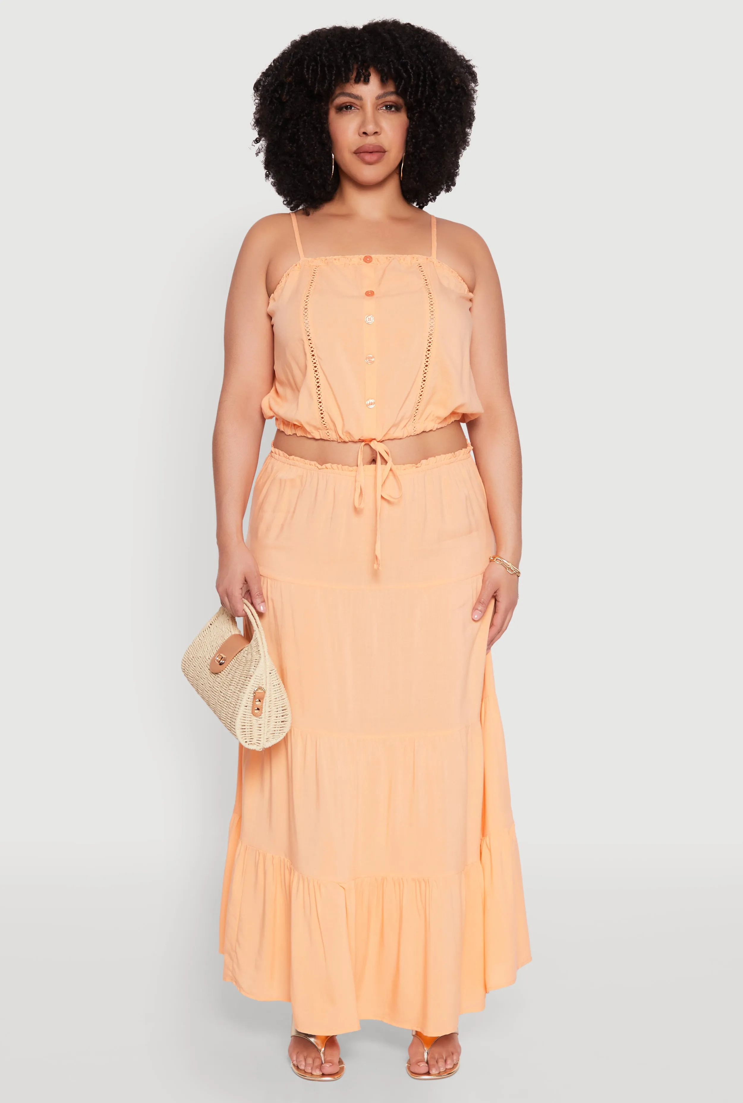 Plus Size Almost Famous Cropped Cami sold by Rainbow product image thumbnail 3