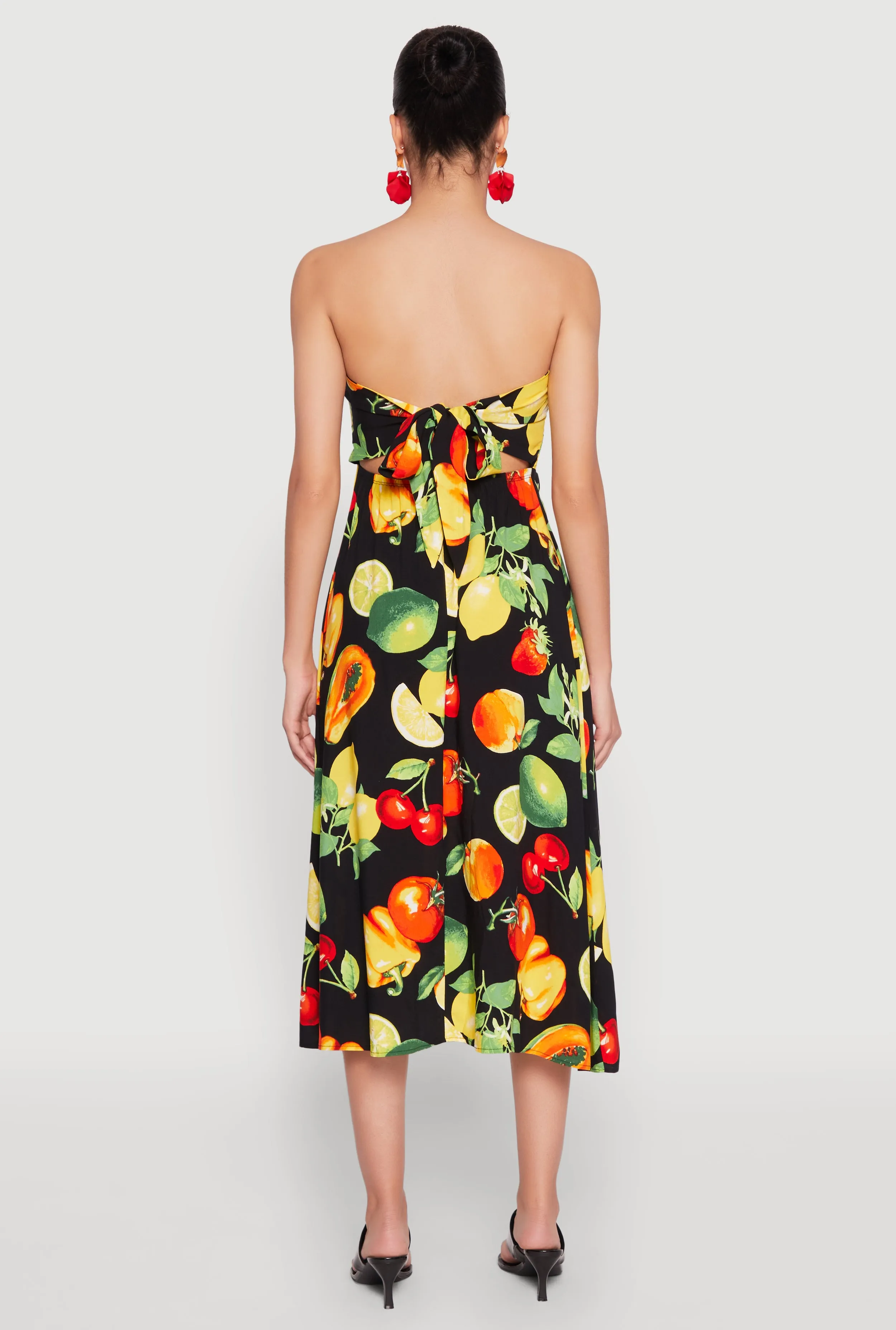 Almost Famous Assorted Fruit Smocked Dress sold by Rainbow product image thumbnail 5