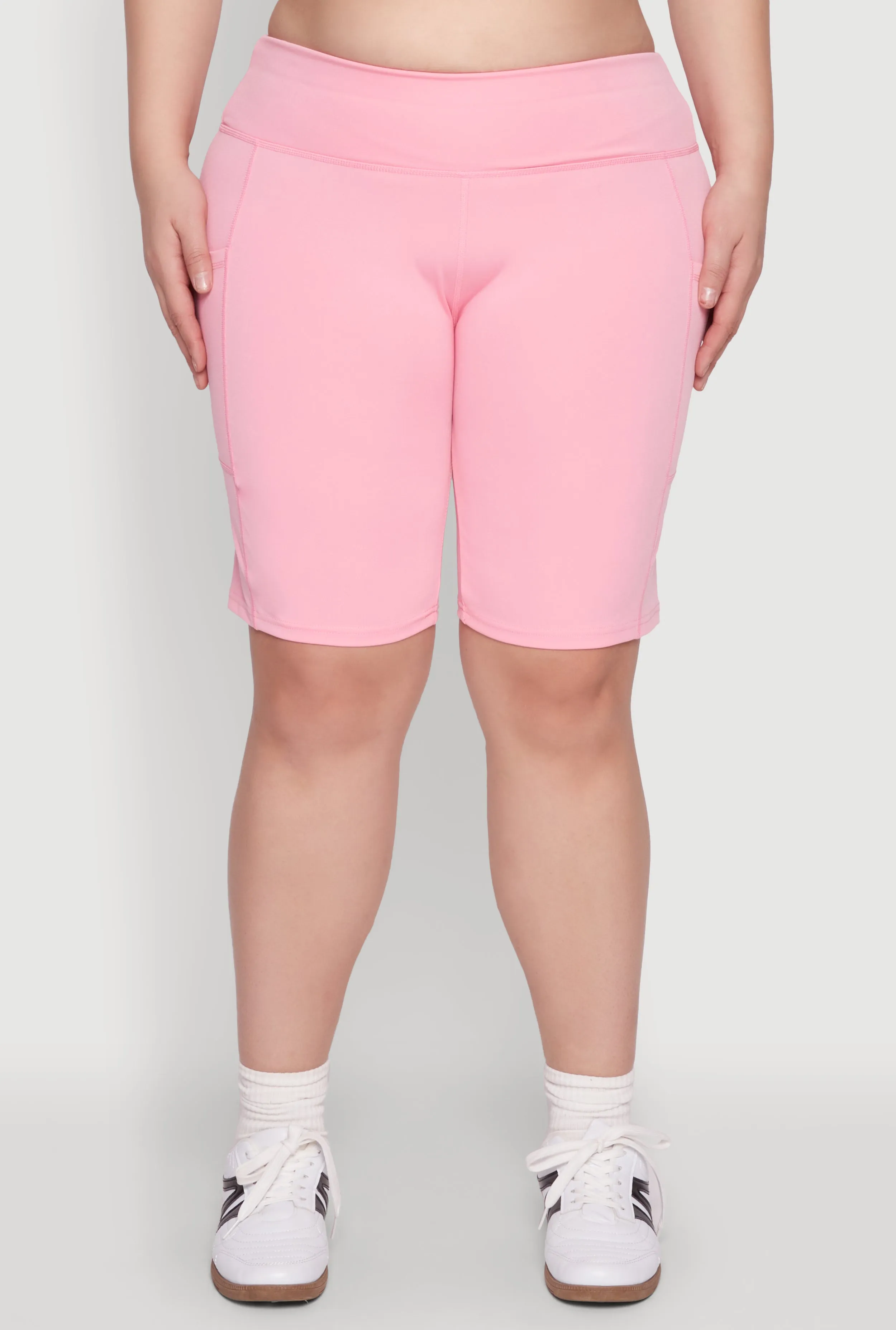 Plus Size Cell Phone Pocket Biker Shorts sold by Rainbow product image thumbnail 5