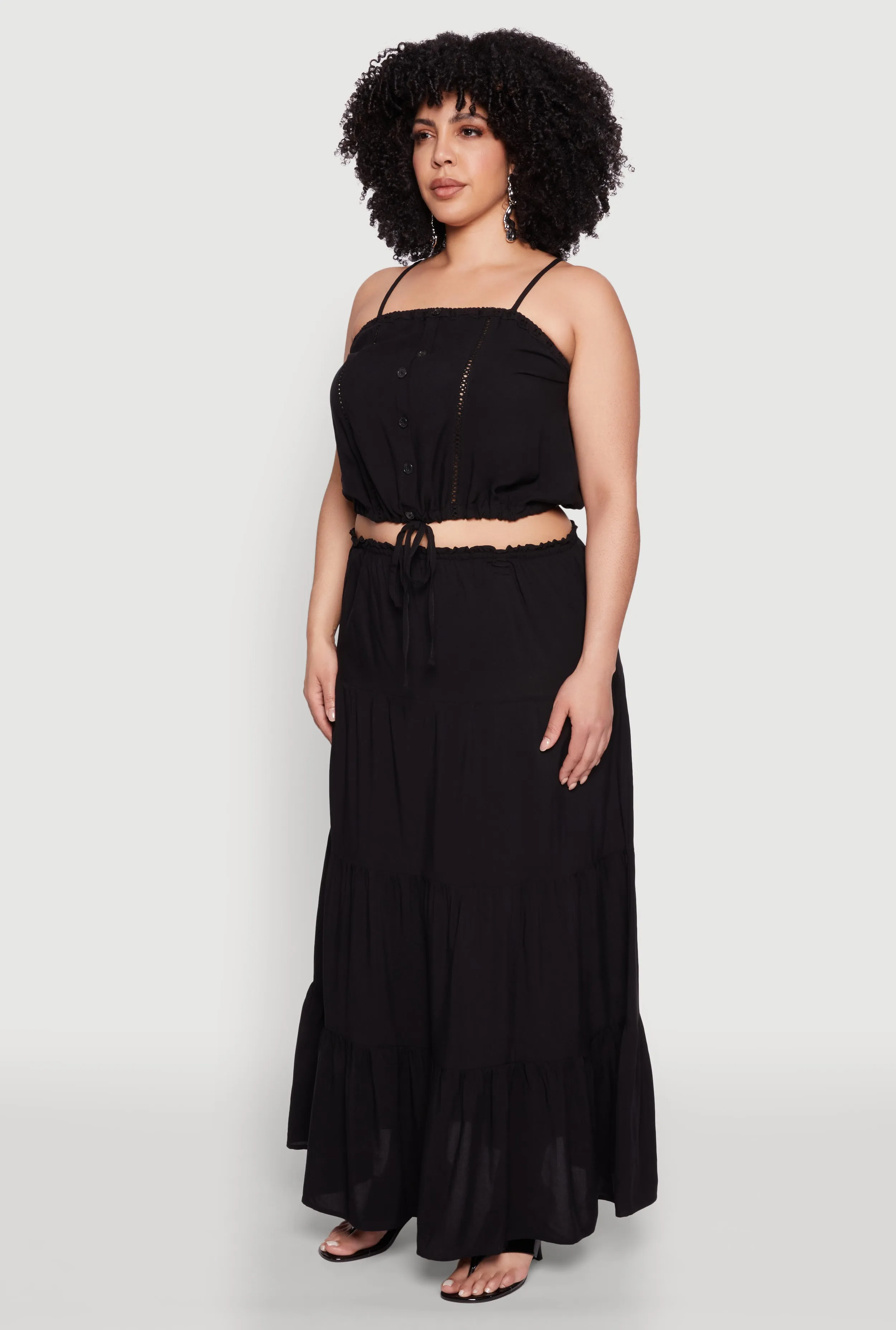 Plus Size Almost Famous Cropped Cami sold by Rainbow product image thumbnail 5