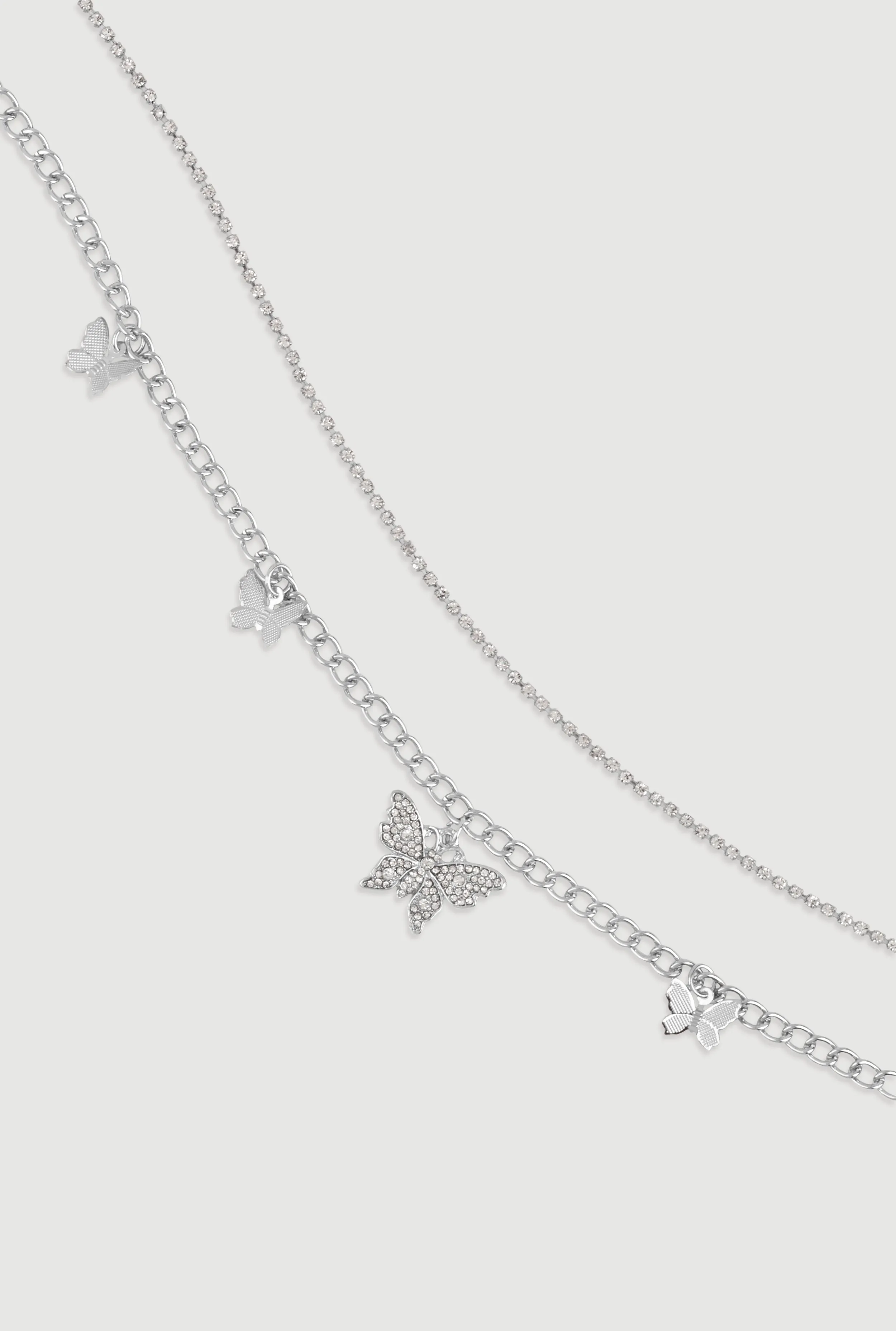 Rhinestone Butterfly Charm Belly Chains sold by Rainbow
