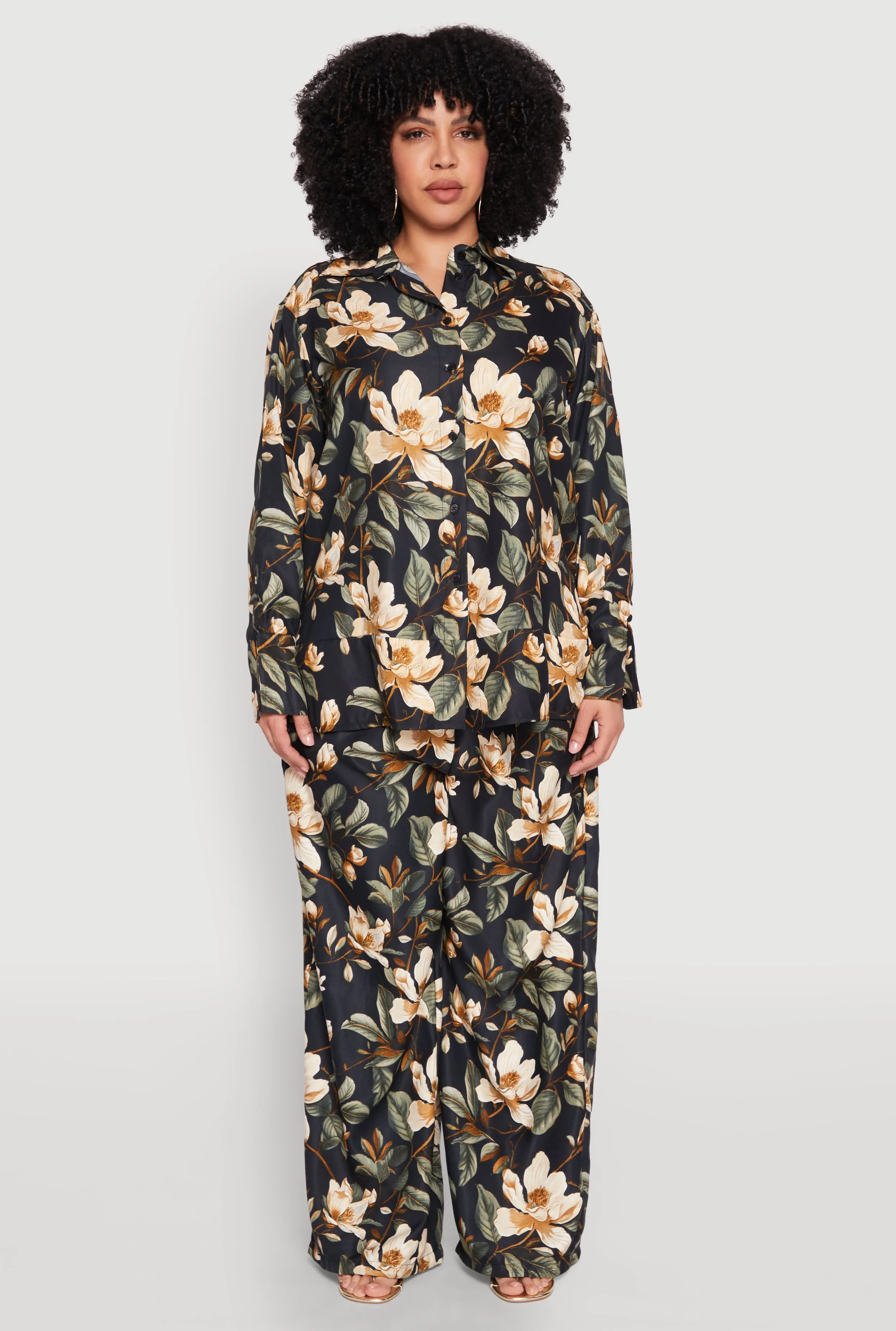 Plus Size Spoon Jeans Drawstring Palazzo Pants sold by Rainbow product image thumbnail 2