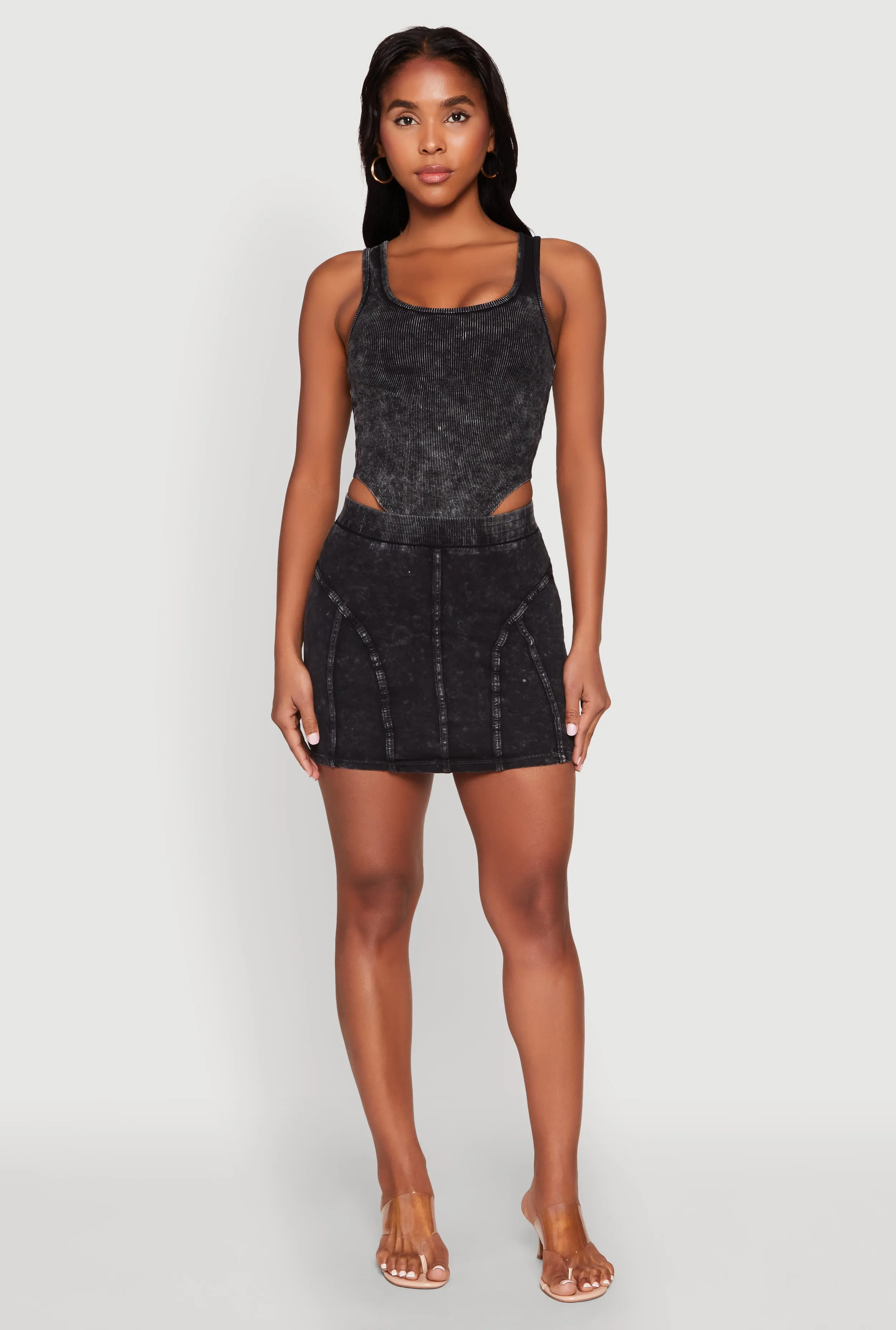 Mineral Wash High Cut Bodysuit sold by Rainbow product image thumbnail 3