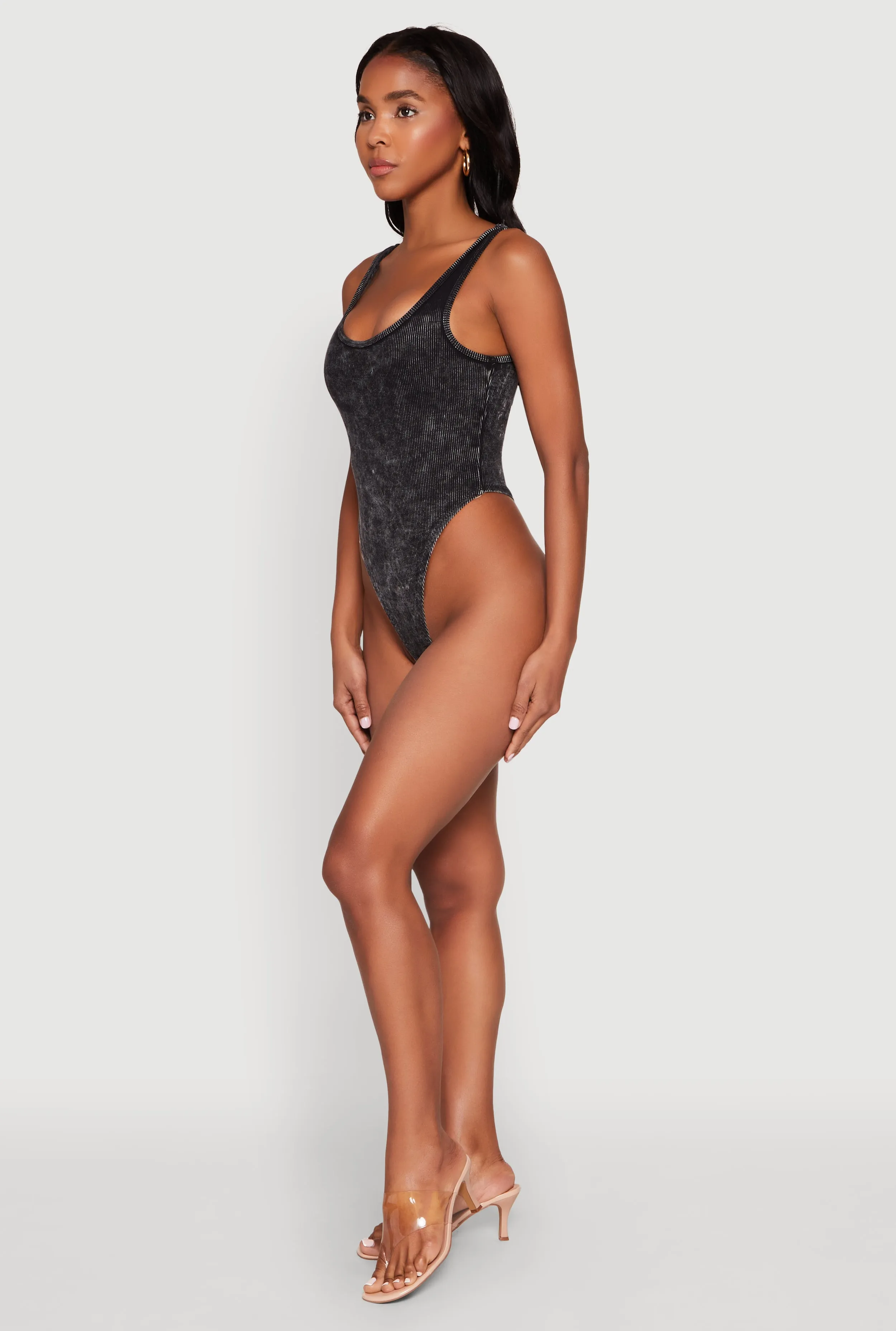 Mineral Wash High Cut Bodysuit sold by Rainbow product image thumbnail 5