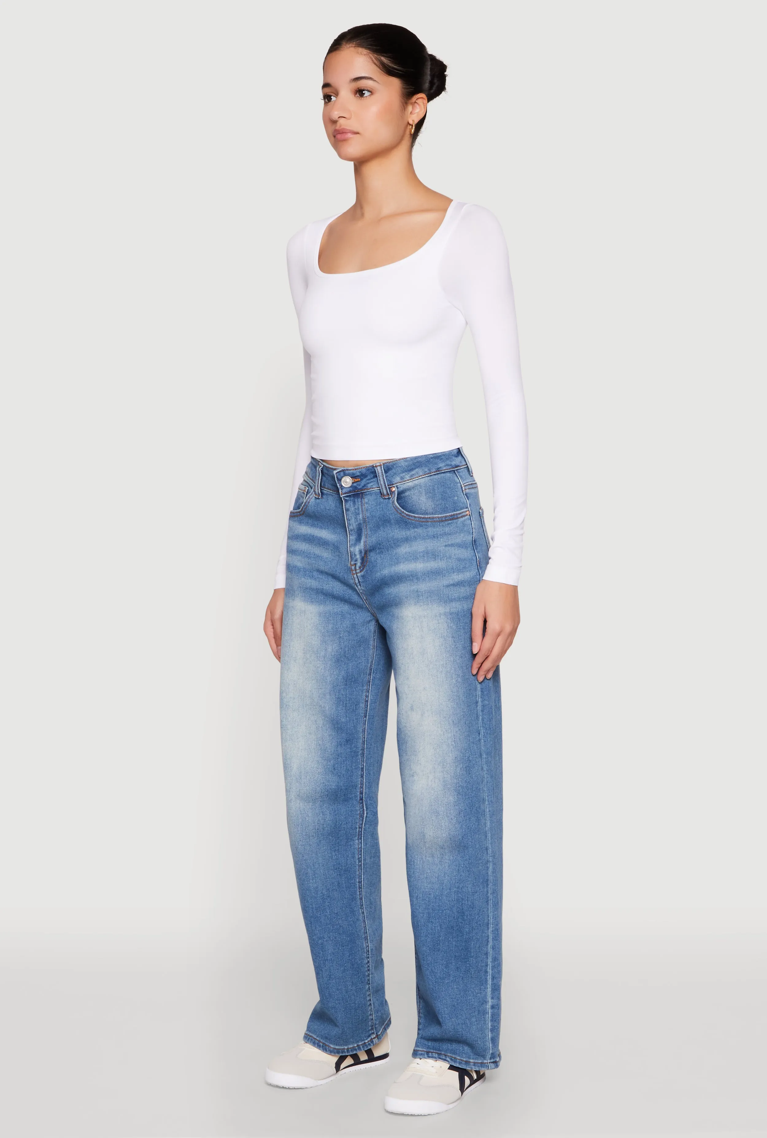 WAX Vintage Wash Straight Leg Jeans sold by Rainbow product image thumbnail 3