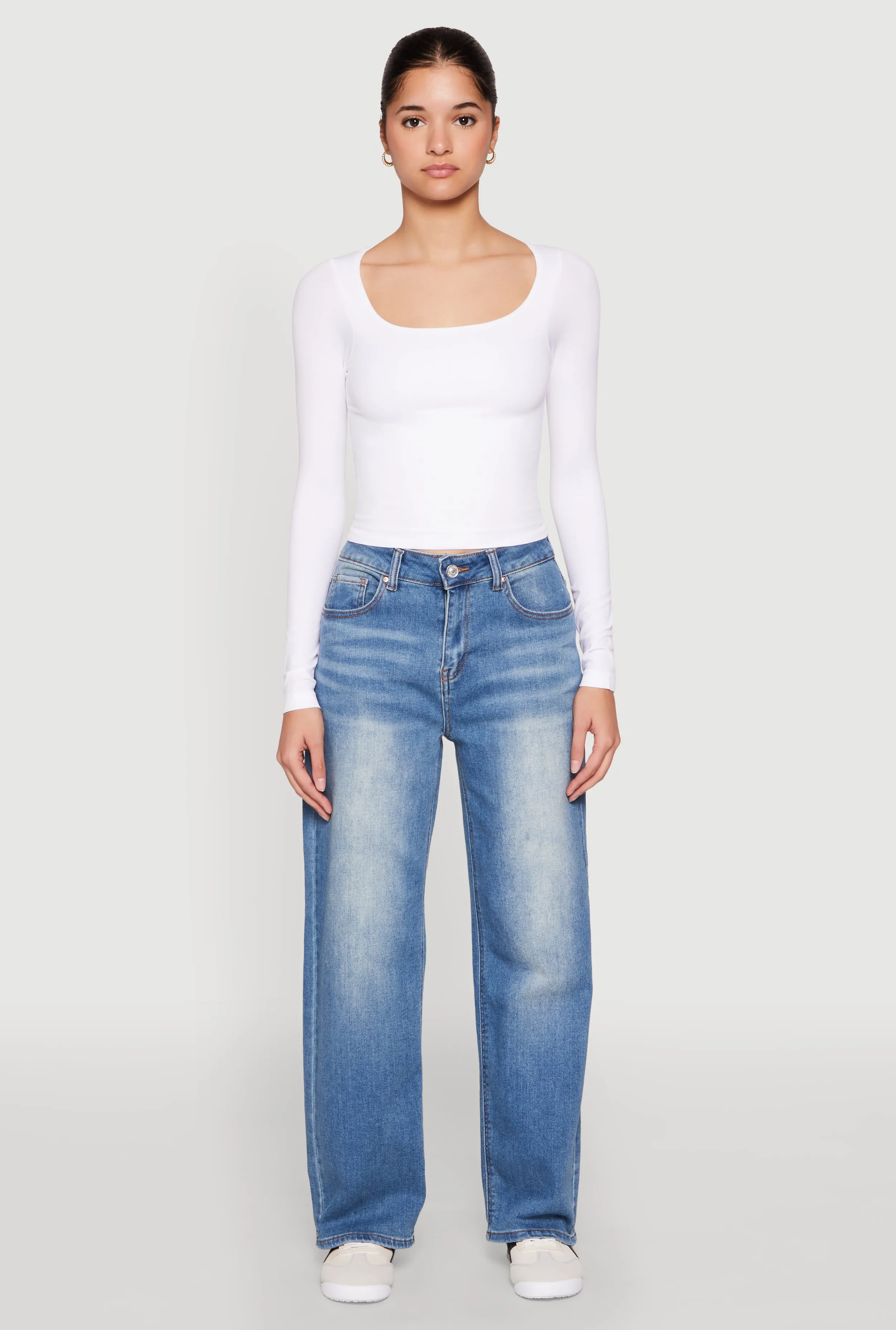 WAX Vintage Wash Straight Leg Jeans sold by Rainbow product image thumbnail 2