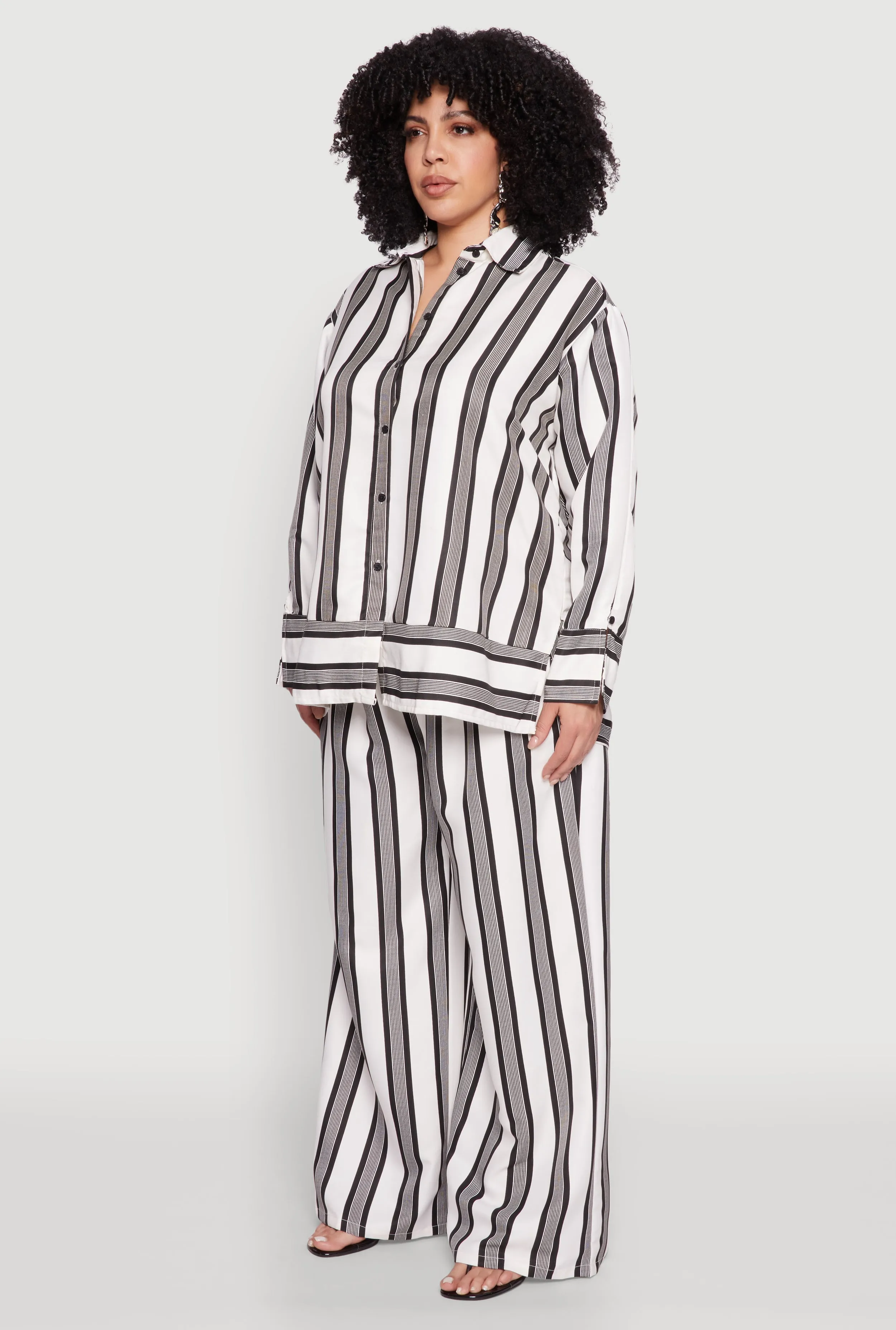 Plus Size Spoon Jeans Button Front Shirt sold by Rainbow product image thumbnail 5