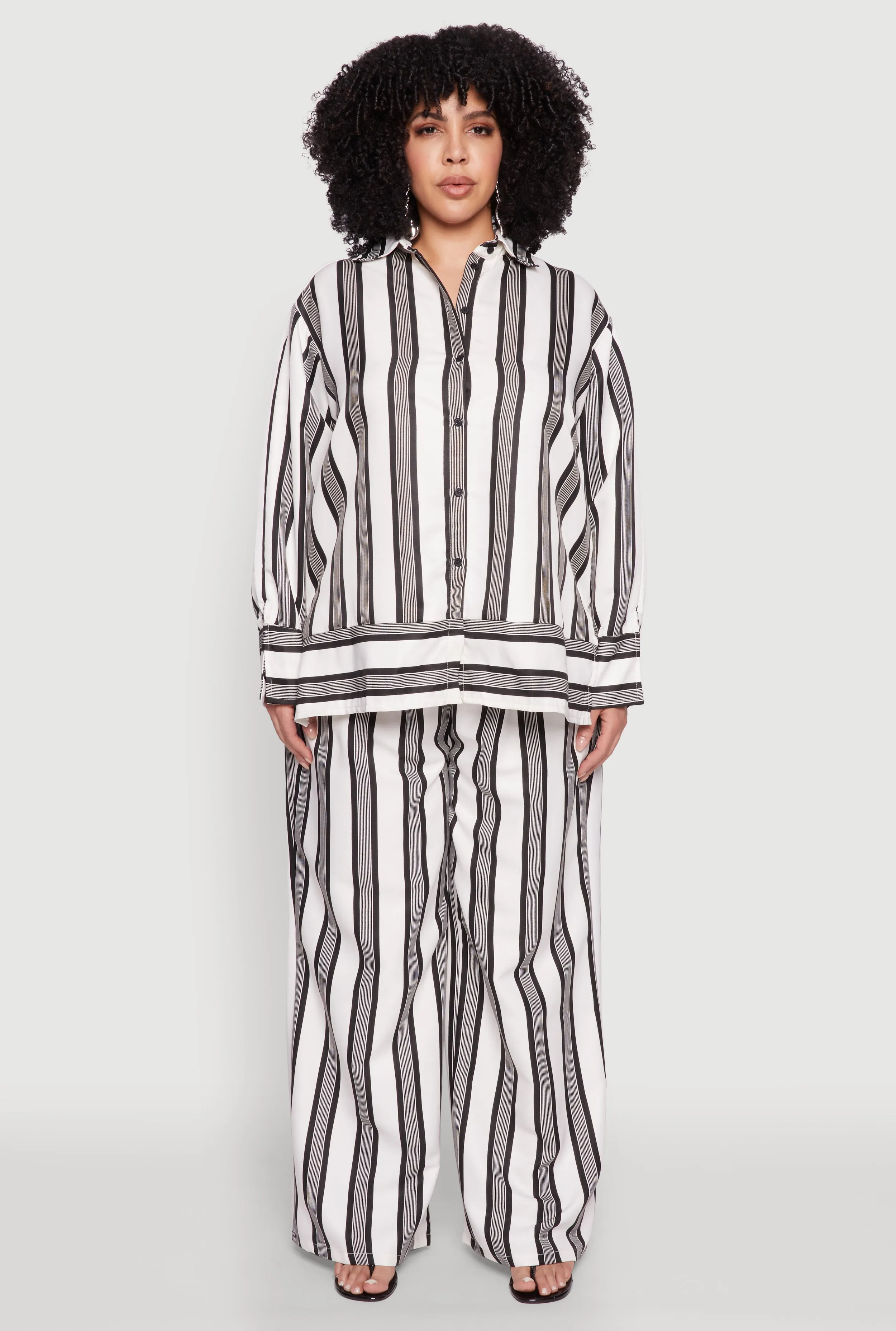 Plus Size Spoon Jeans Button Front Shirt sold by Rainbow product image thumbnail 2