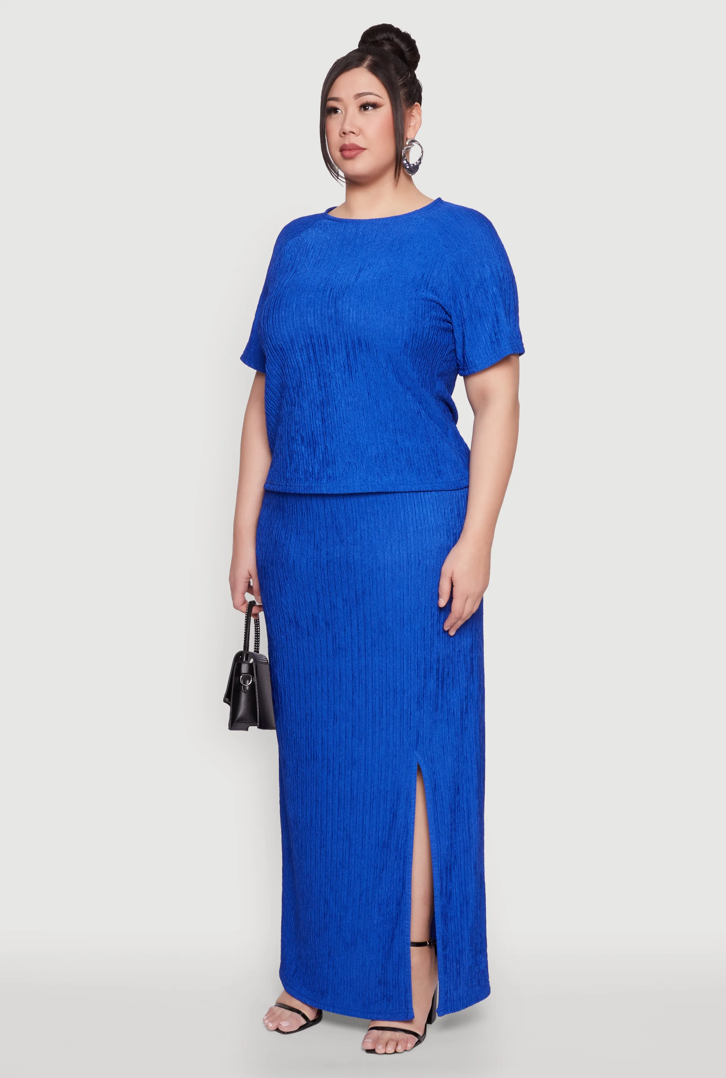 Plus Size Textured Knit Tee sold by Rainbow product image thumbnail 5