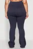 Plus Size Mineral Wash Ribbed Knit Boot Cut Pants sold by Rainbow