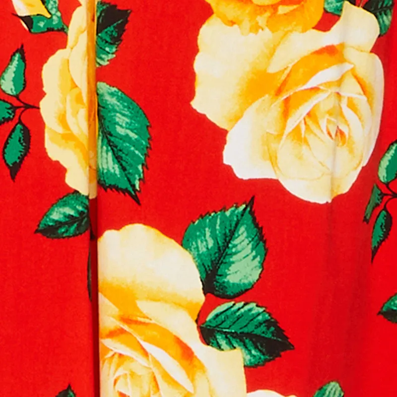 Almost Famous Floral Print Smocked Midi Dress sold by Rainbow product image thumbnail 4