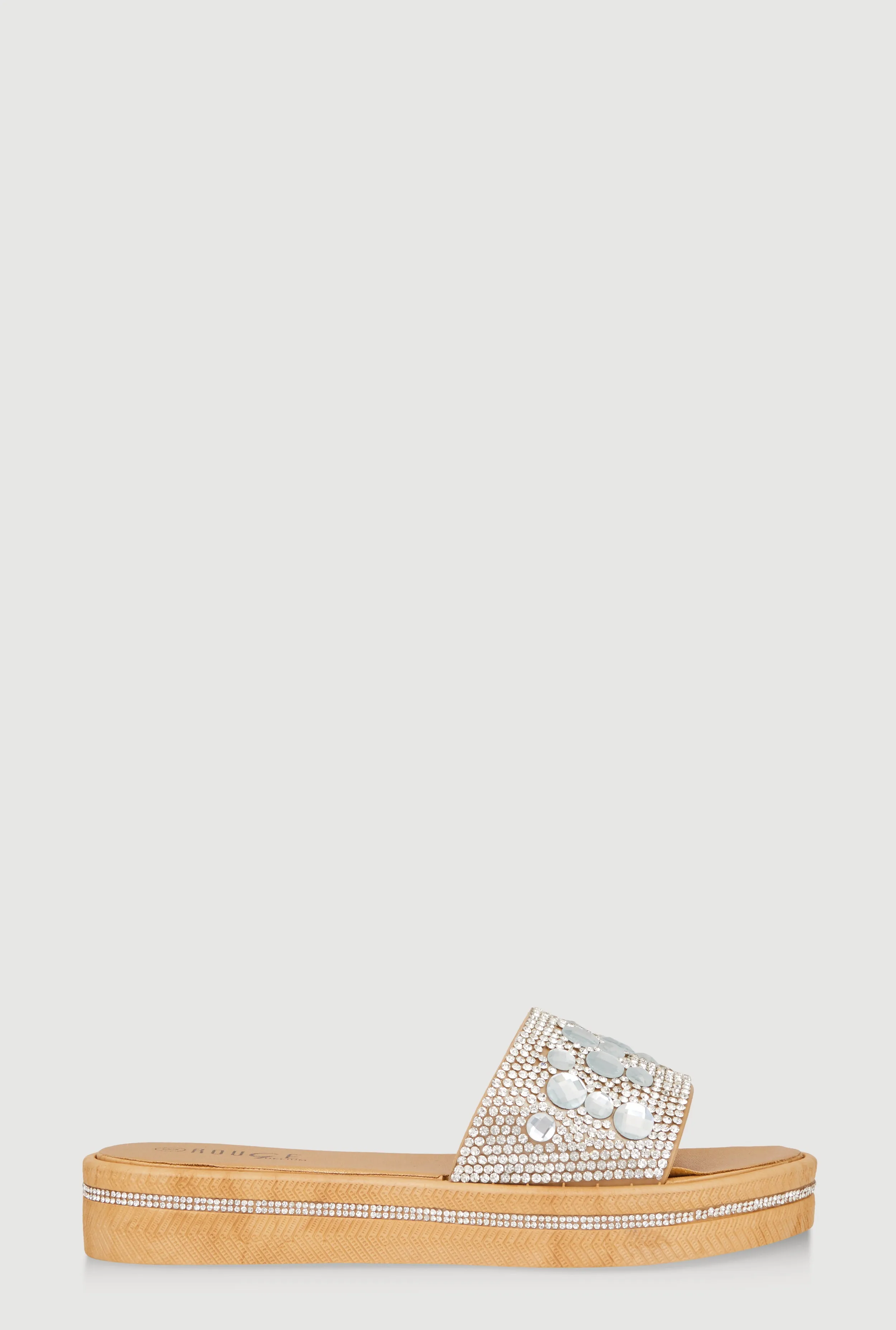 Studded Band Open Toe Slide Sandals sold by Rainbow product image thumbnail 2