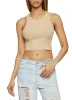 Basic Cropped Racerback Tank Top sold by Rainbow