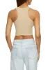 Basic Cropped Racerback Tank Top sold by Rainbow