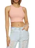 Basic Cropped Racerback Tank Top sold by Rainbow