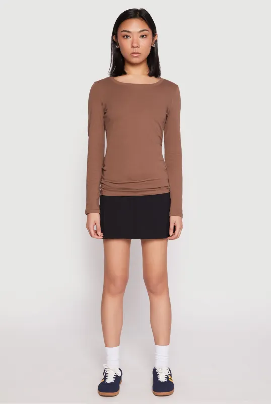 Basic Crew Neck Long Sleeve Tee sold by Rainbow