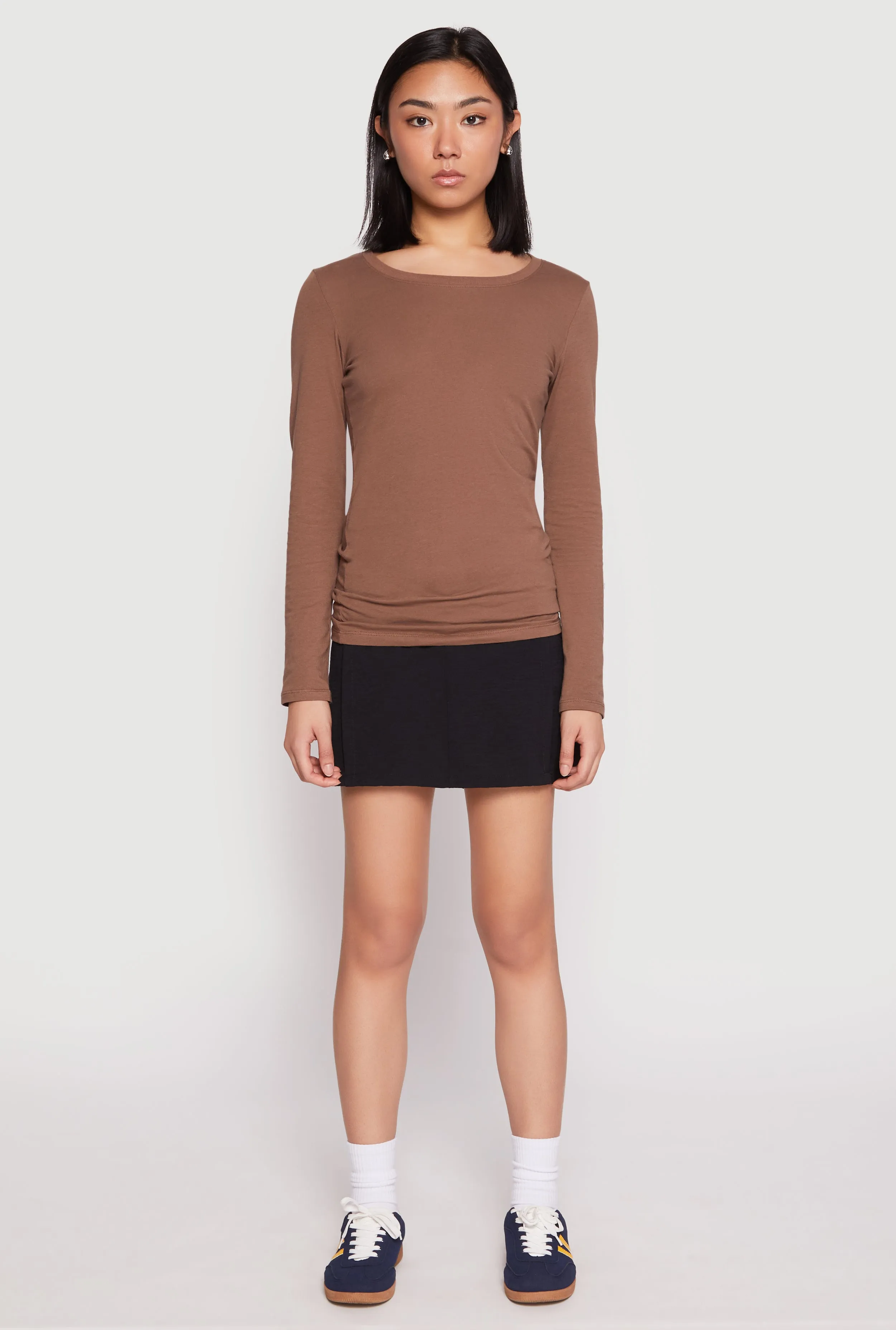 Basic Crew Neck Long Sleeve Tee sold by Rainbow